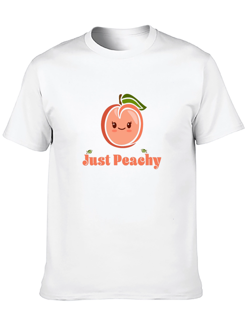 Just Peachy Graphic Tee - Black Cotton T-Shirt