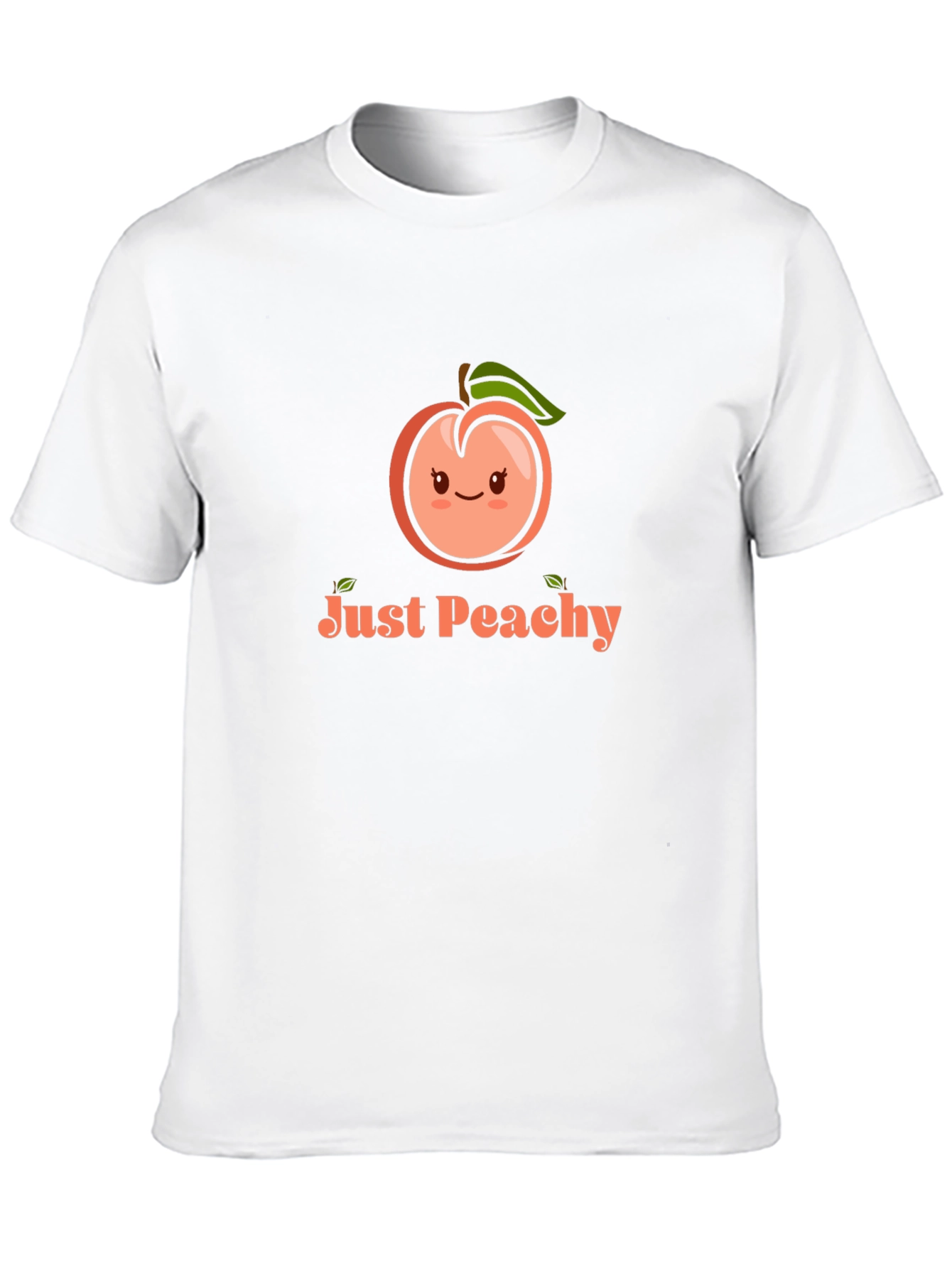 Just Peachy Graphic Tee - Black Cotton T-Shirt