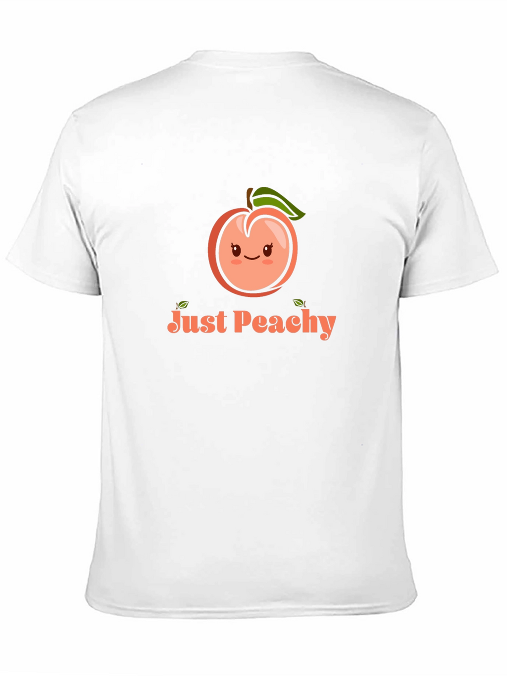 Just Peachy Graphic Tee - Black Cotton T-Shirt