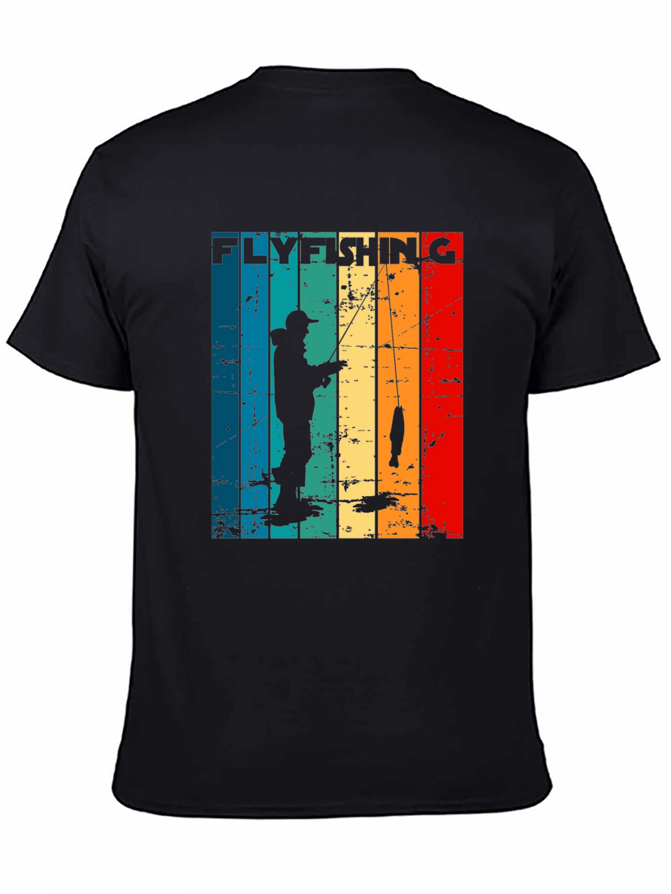 Fly Fishing Retro Graphic T-Shirt