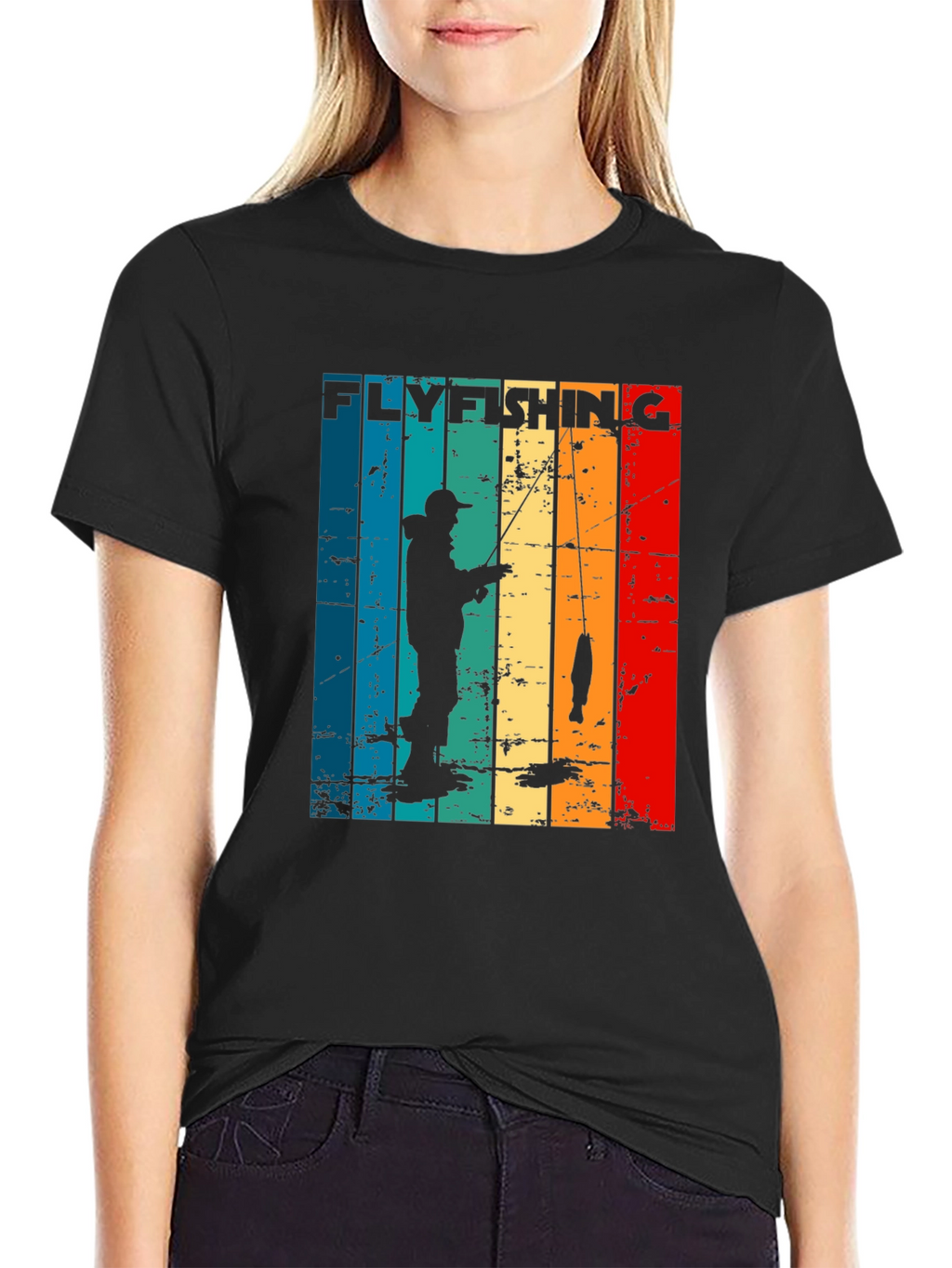Fly Fishing Retro Graphic T-Shirt