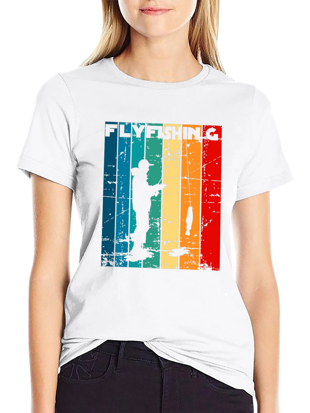 Fly Fishing Retro Graphic T-Shirt