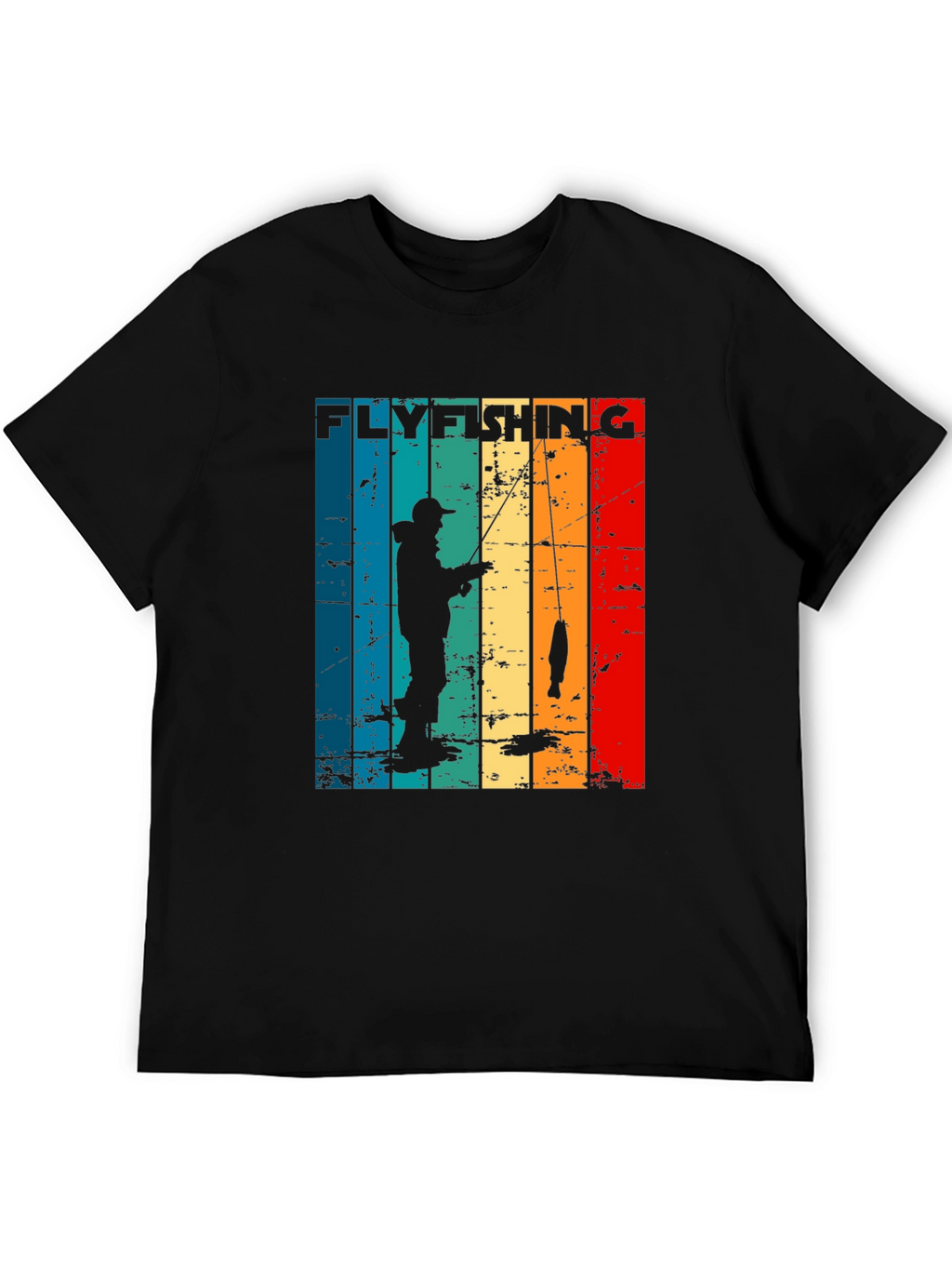 Fly Fishing Retro Graphic T-Shirt