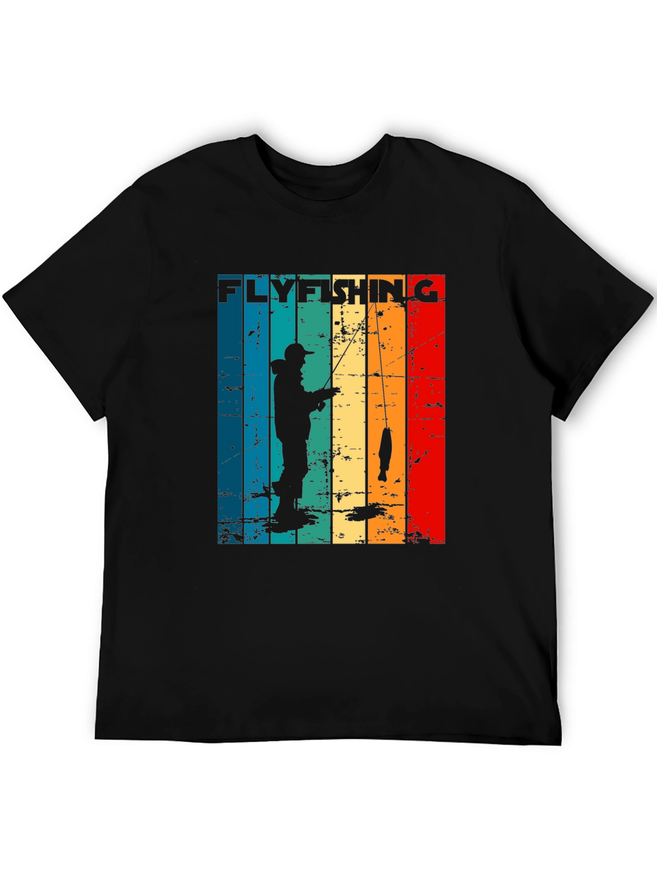 Fly Fishing Retro Graphic T-Shirt