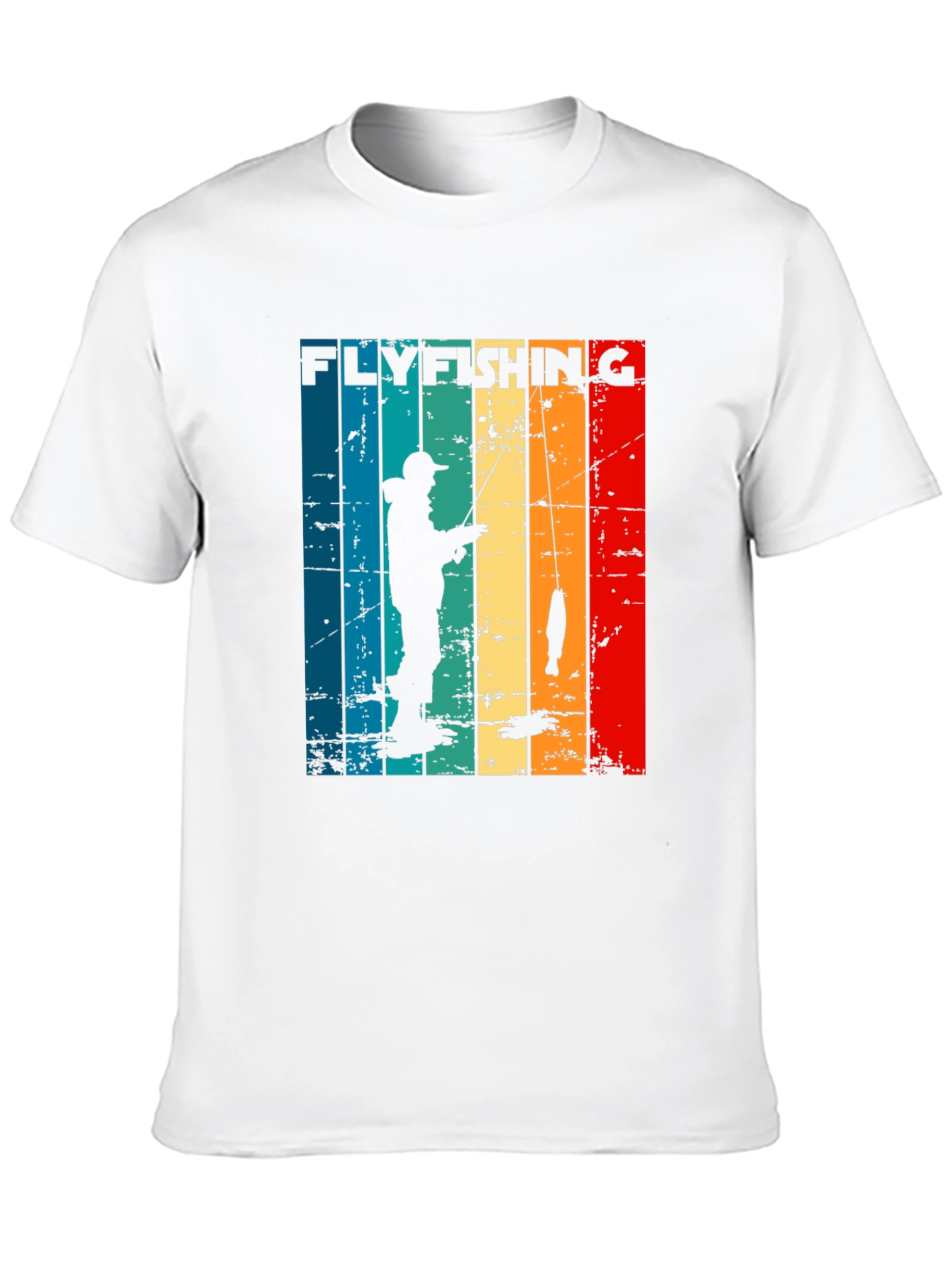 Fly Fishing Retro Graphic T-Shirt