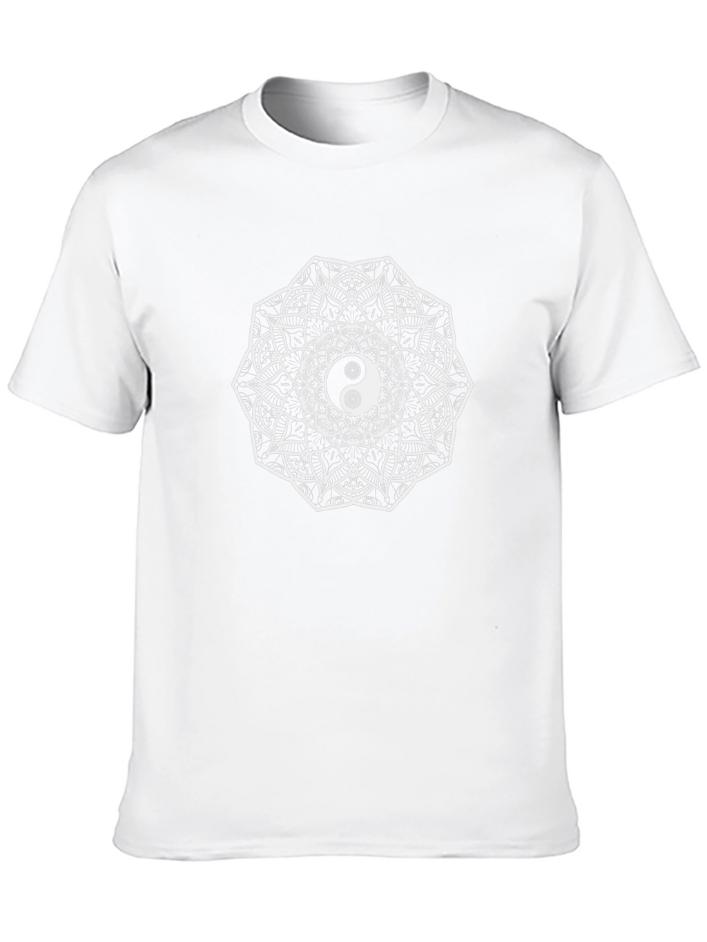 Yin Yang Mandala Graphic Tee - Unisex Black T-Shirt