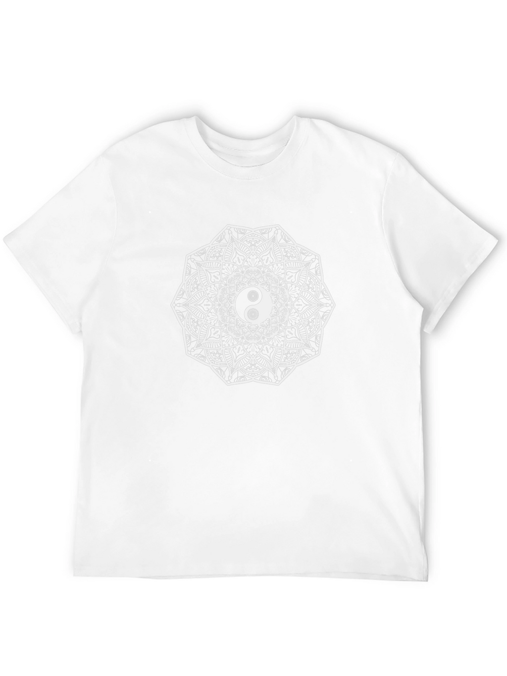 Yin Yang Mandala Graphic Tee - Unisex Black T-Shirt
