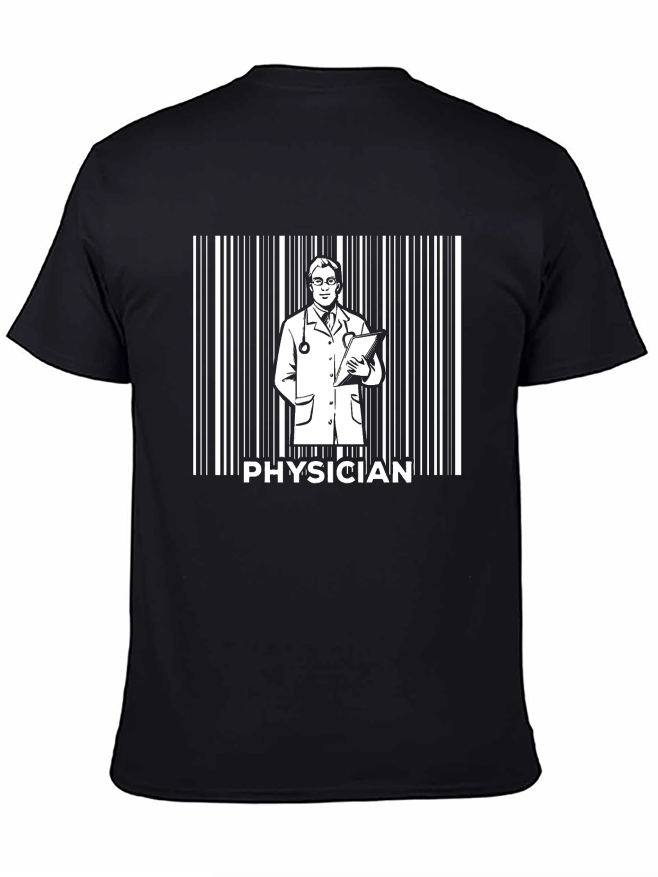 Physician Barcode Graphic Tee - Medical Doctor Shirt