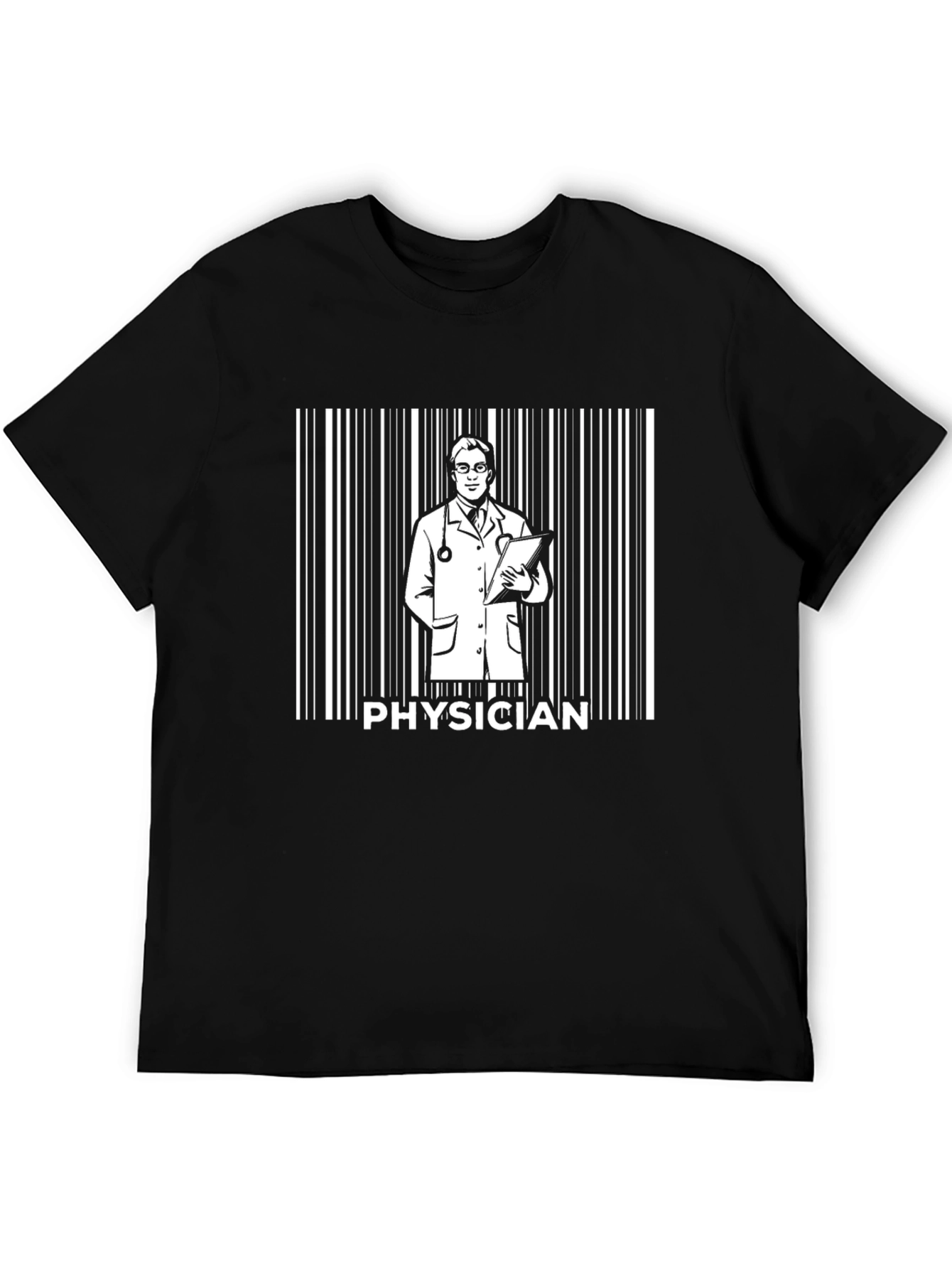 Physician Barcode Graphic Tee - Medical Doctor Shirt