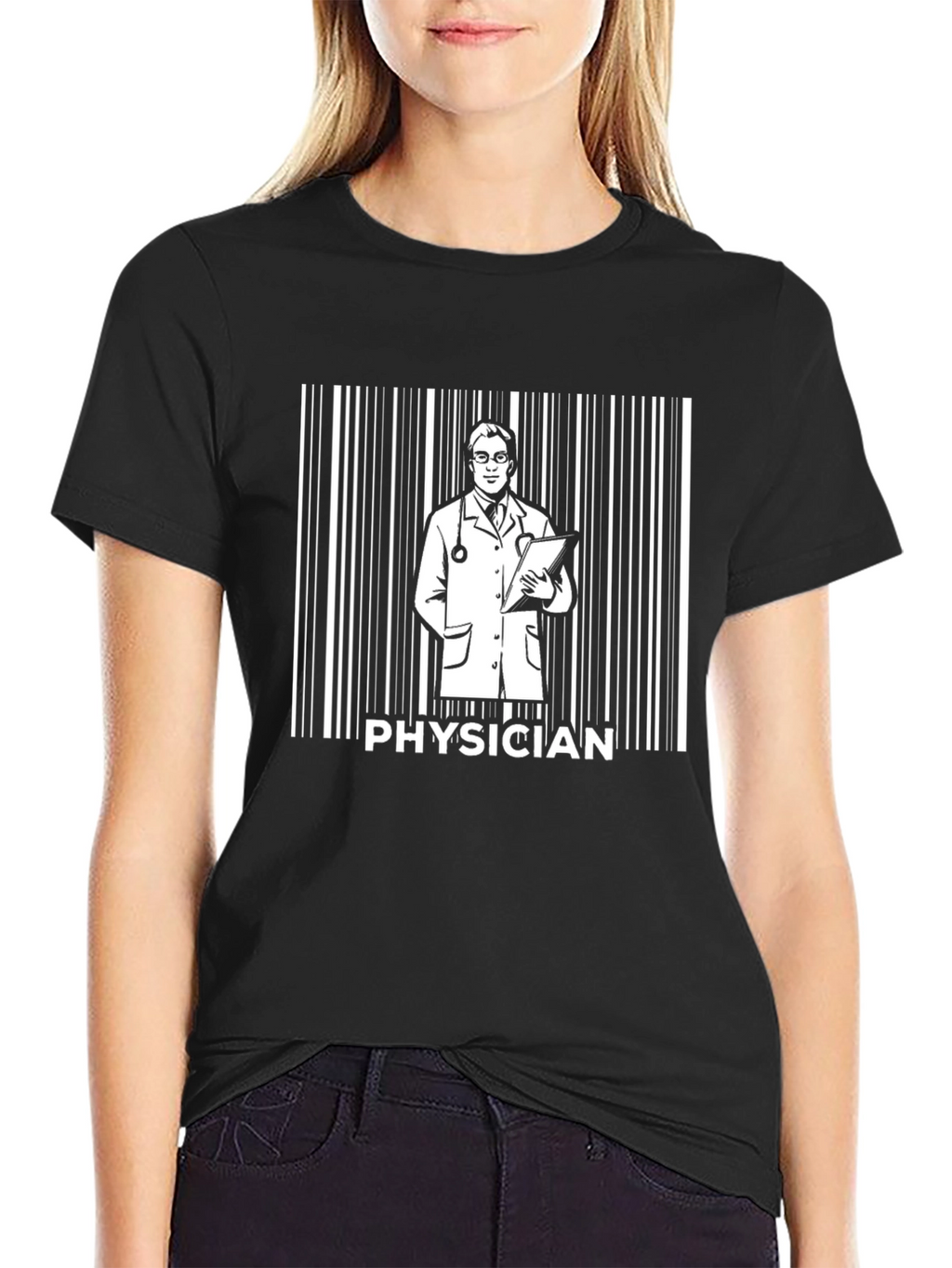 Physician Barcode Graphic Tee - Medical Doctor Shirt