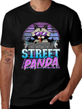 Street Panda Graphic T-Shirt - Retro Style