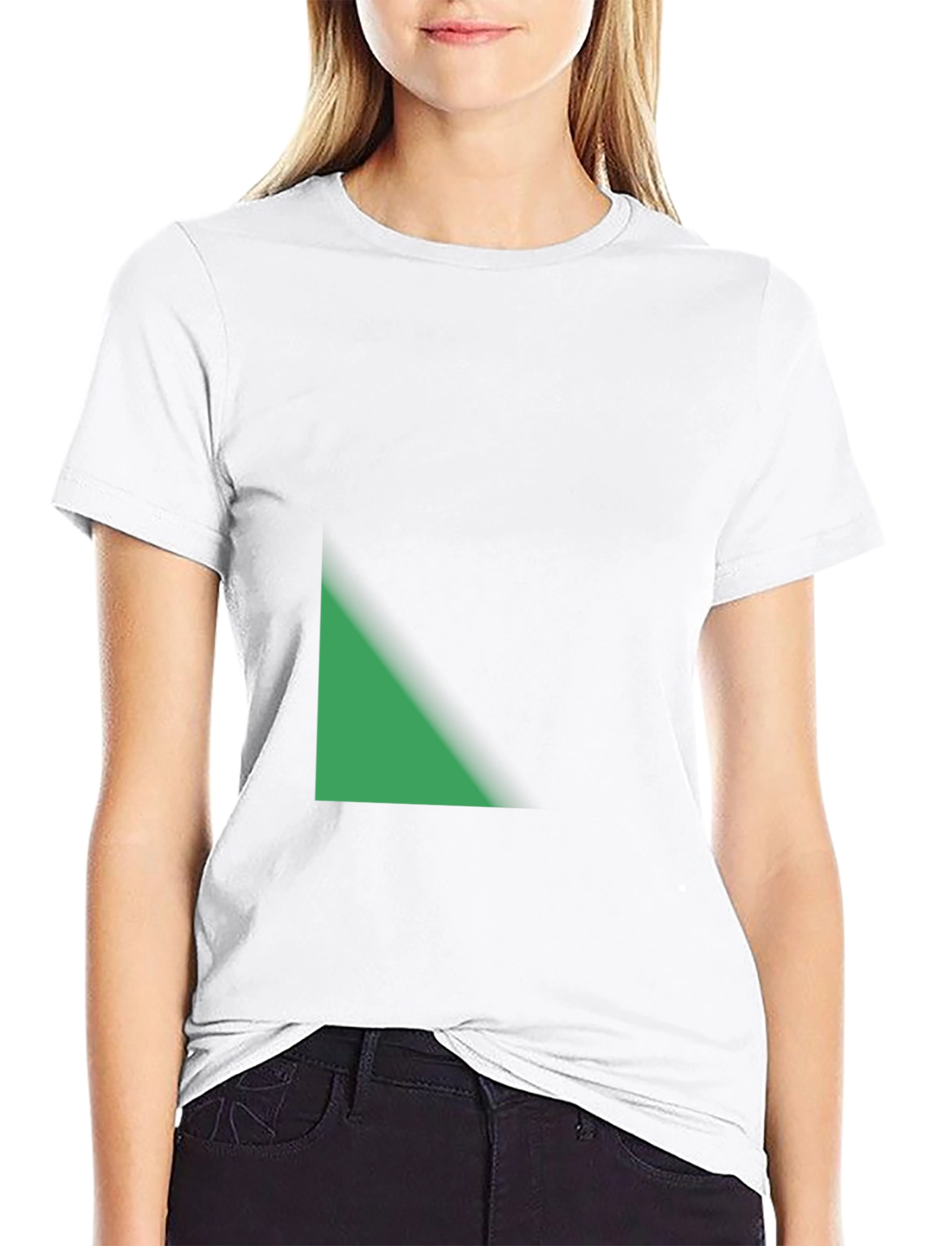 Modern Black T-Shirt with Geometric Design