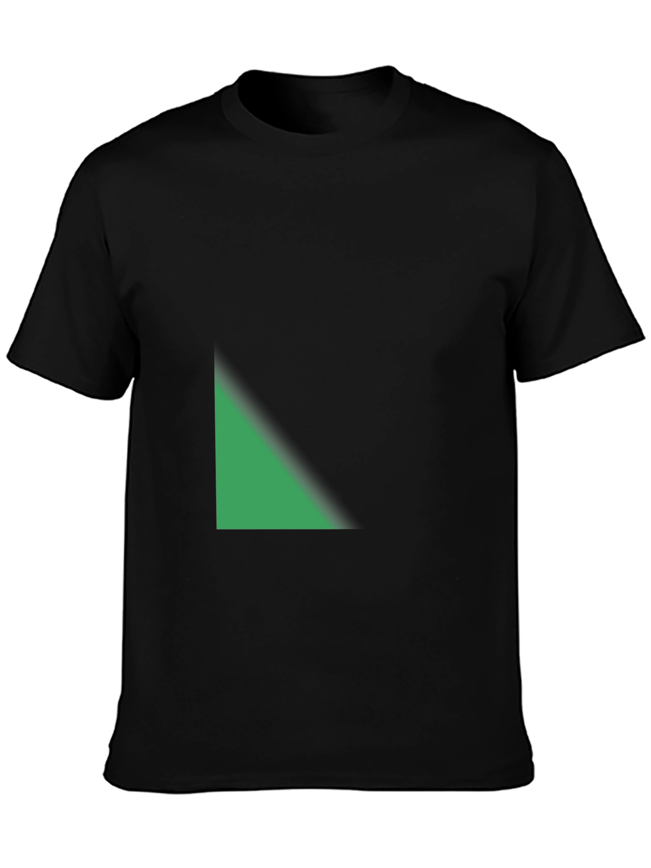 Modern Black T-Shirt with Geometric Design