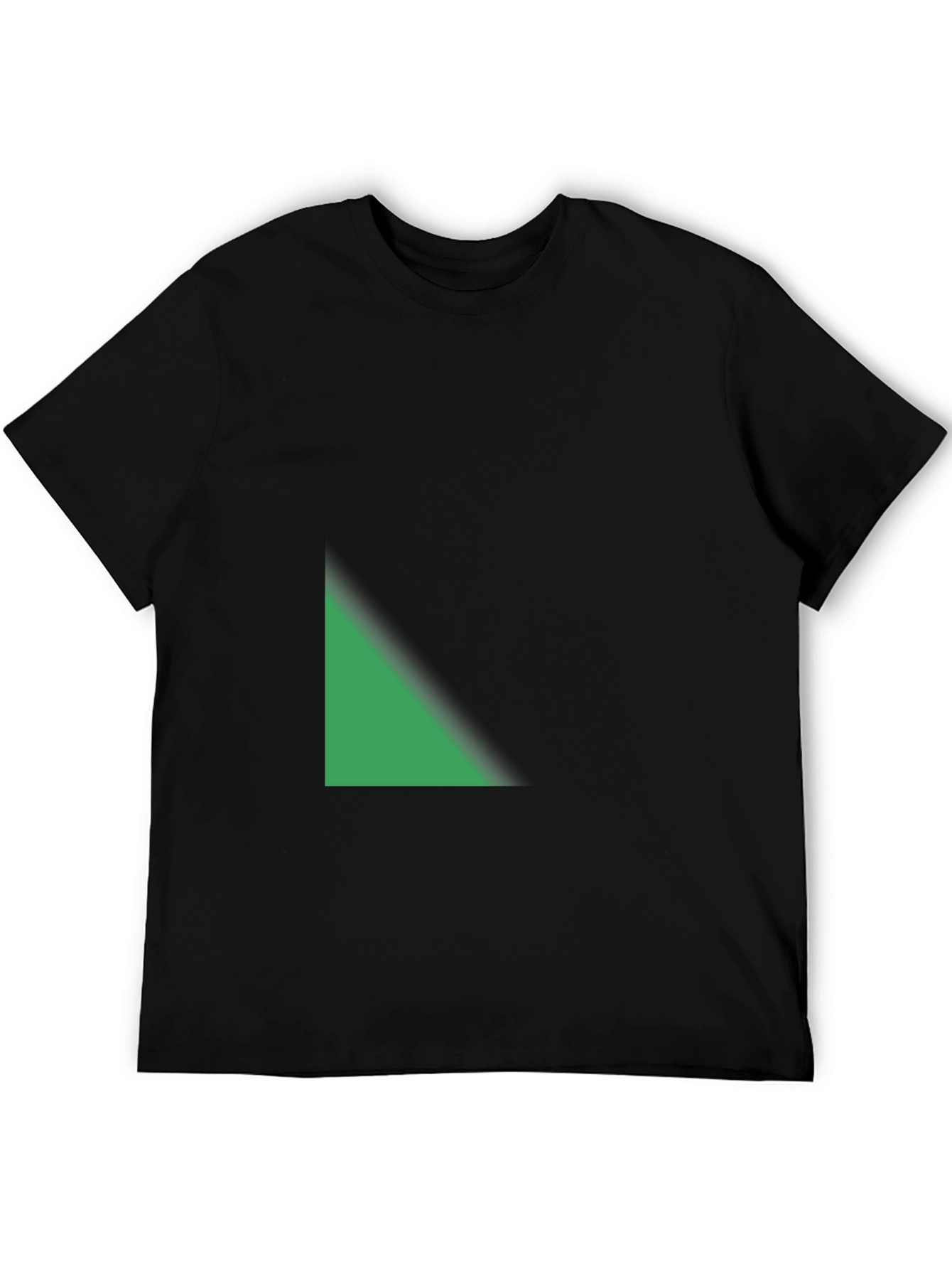 Modern Black T-Shirt with Geometric Design