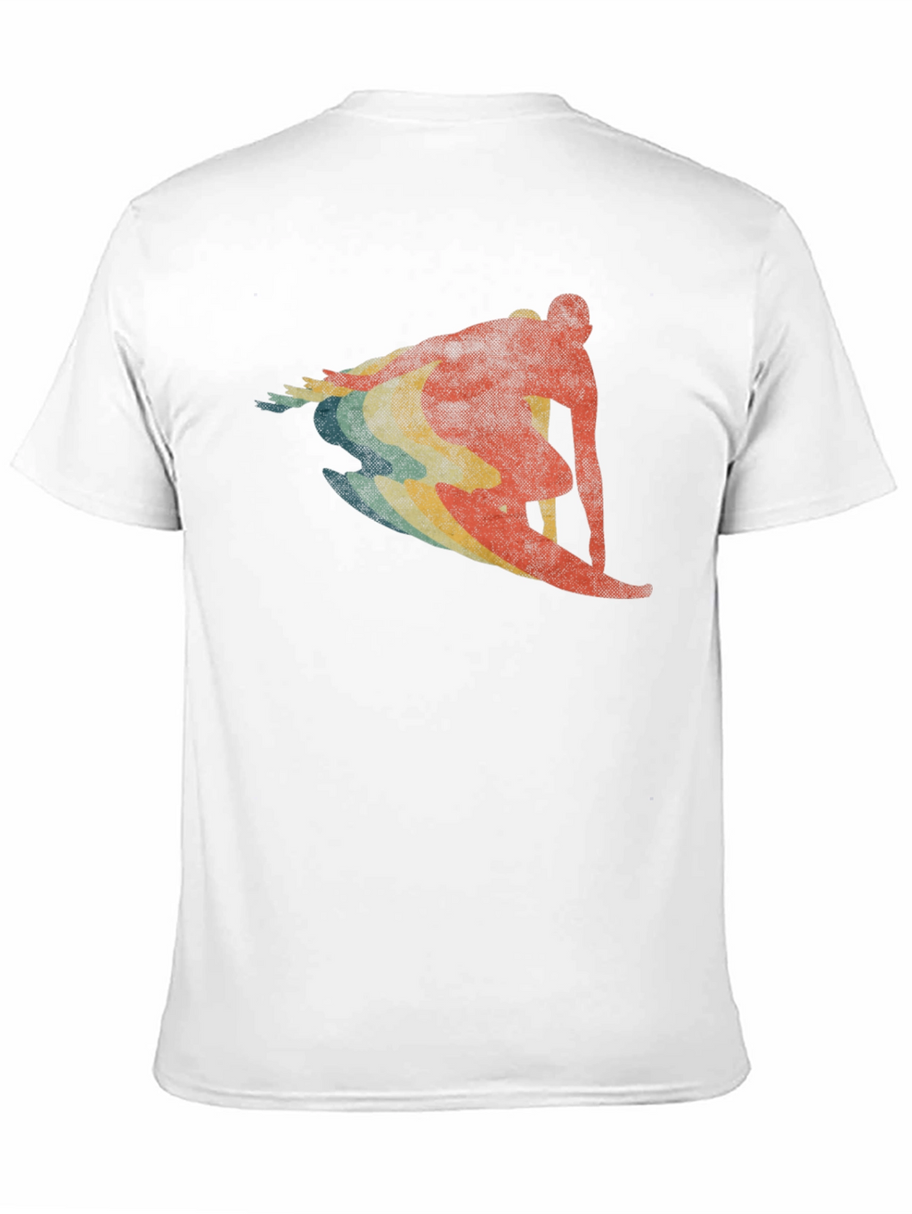 Retro Surfer Graphic T-Shirt - Black