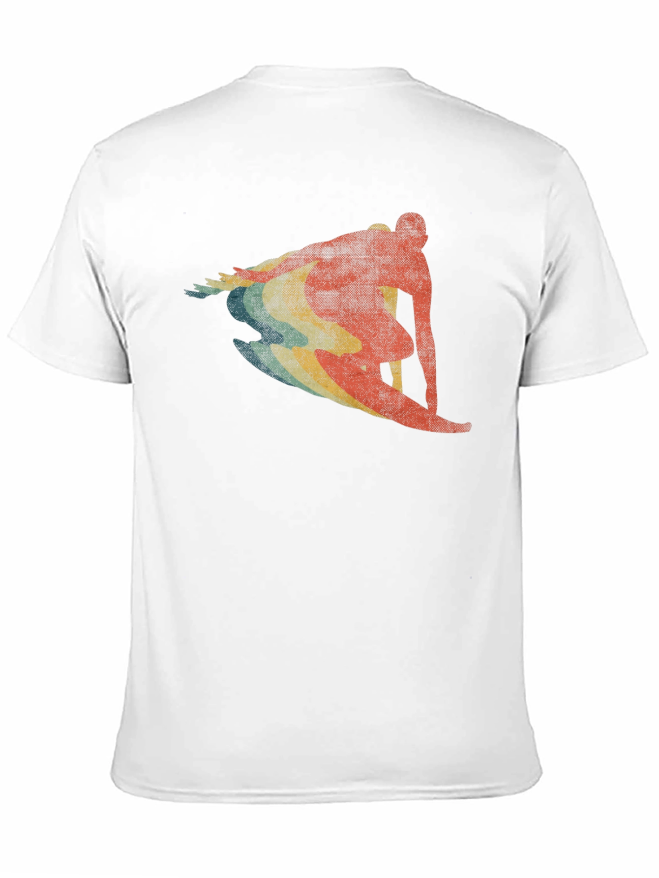 Retro Surfer Graphic T-Shirt - Black