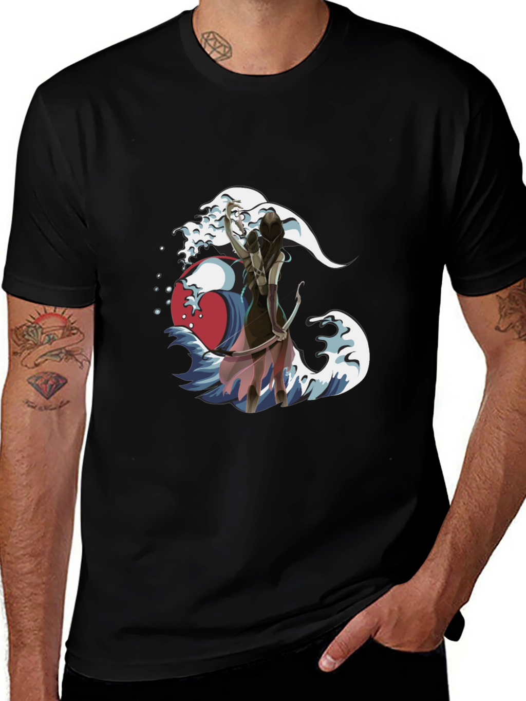Wave Archer Graphic Tee - Unique Design!
