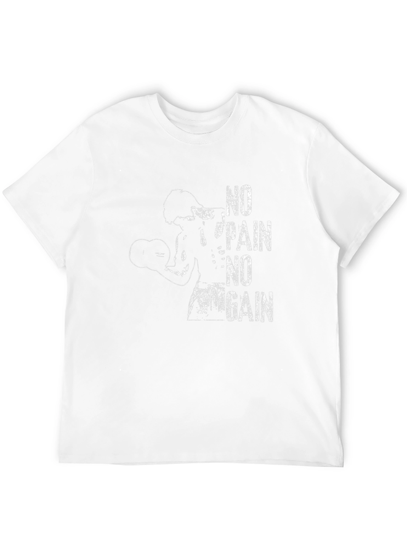 No Pain No Gain Graphic Tee - Black