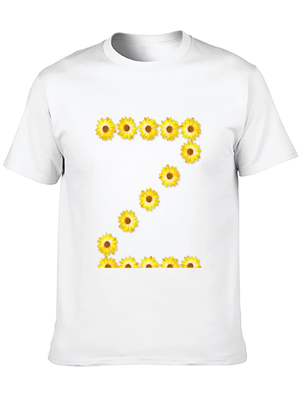 Sunflower Letter Z Black T-Shirt