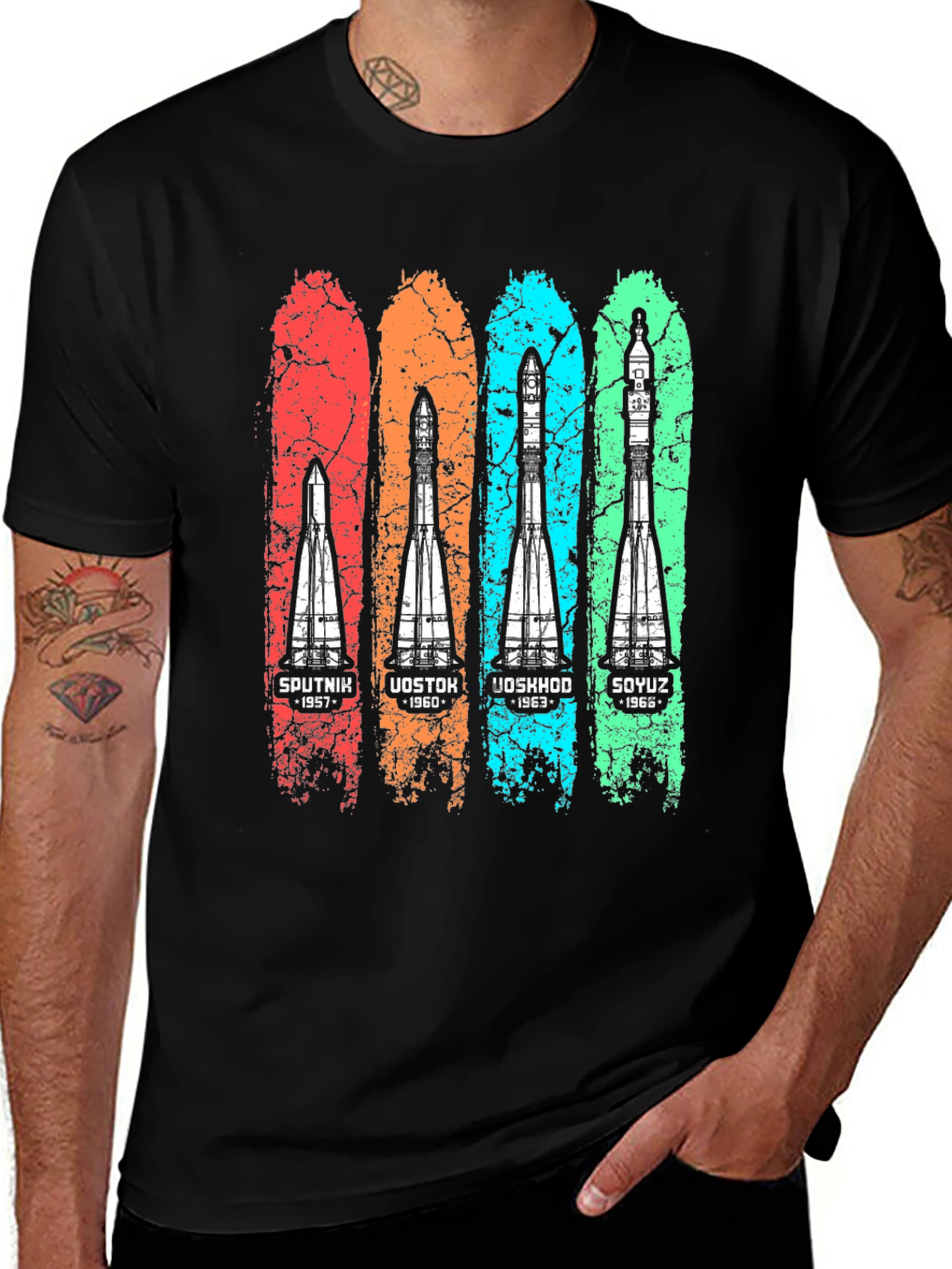 Retro Rocket History T-Shirt