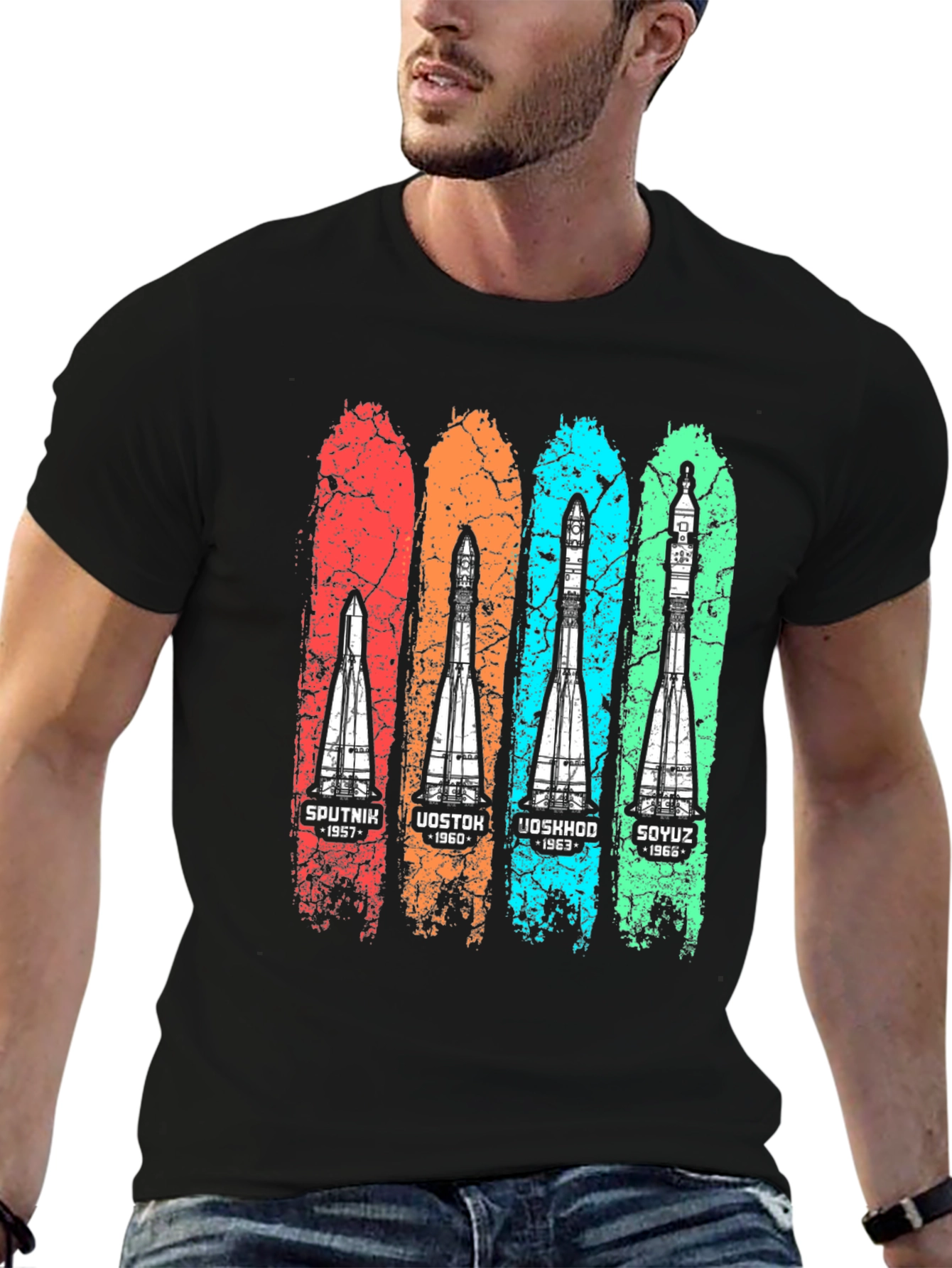Retro Rocket History T-Shirt