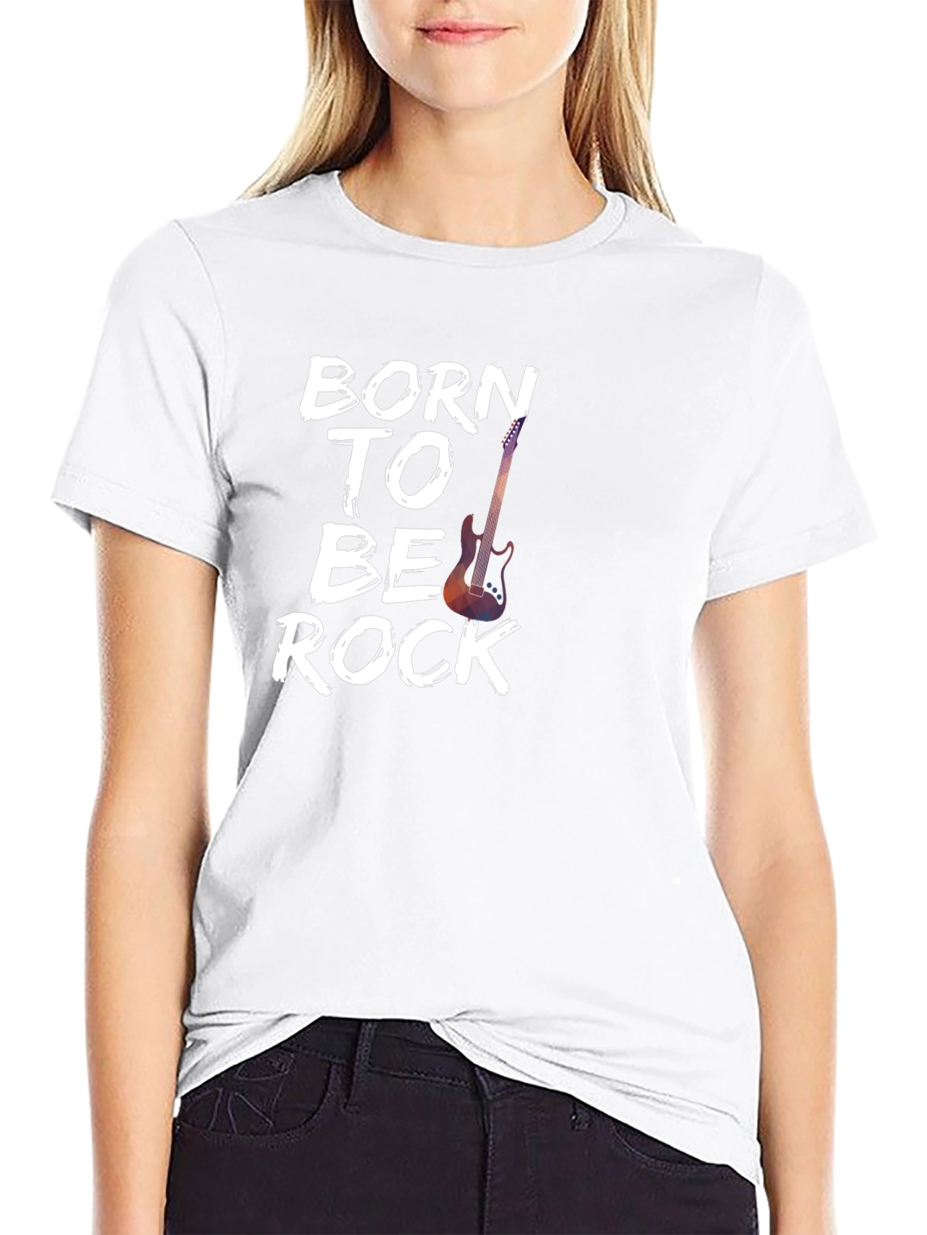 Born To Be Rock Graphic Tee - Black