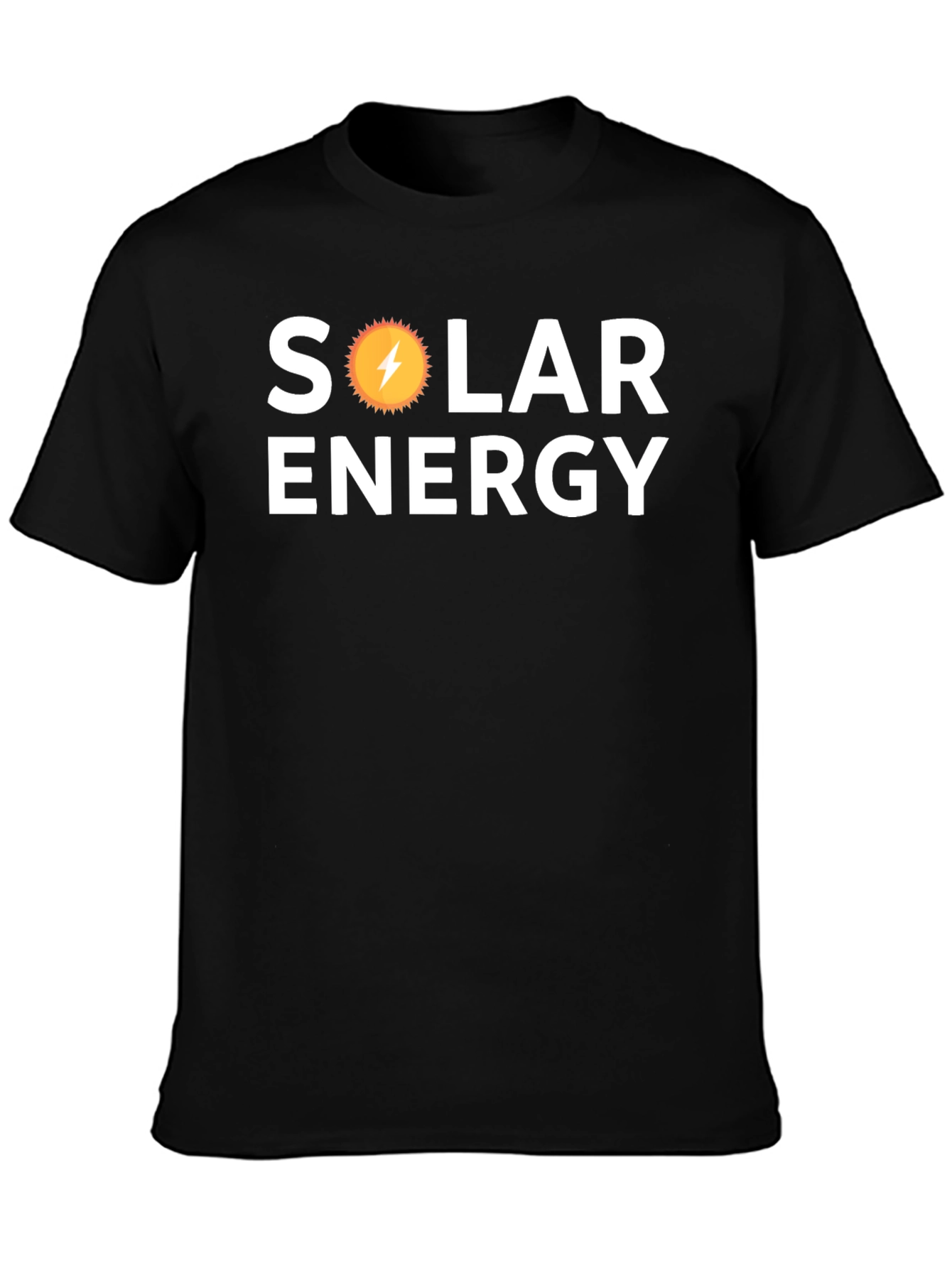 Solar Energy T-Shirt - Black Cotton Graphic Tee