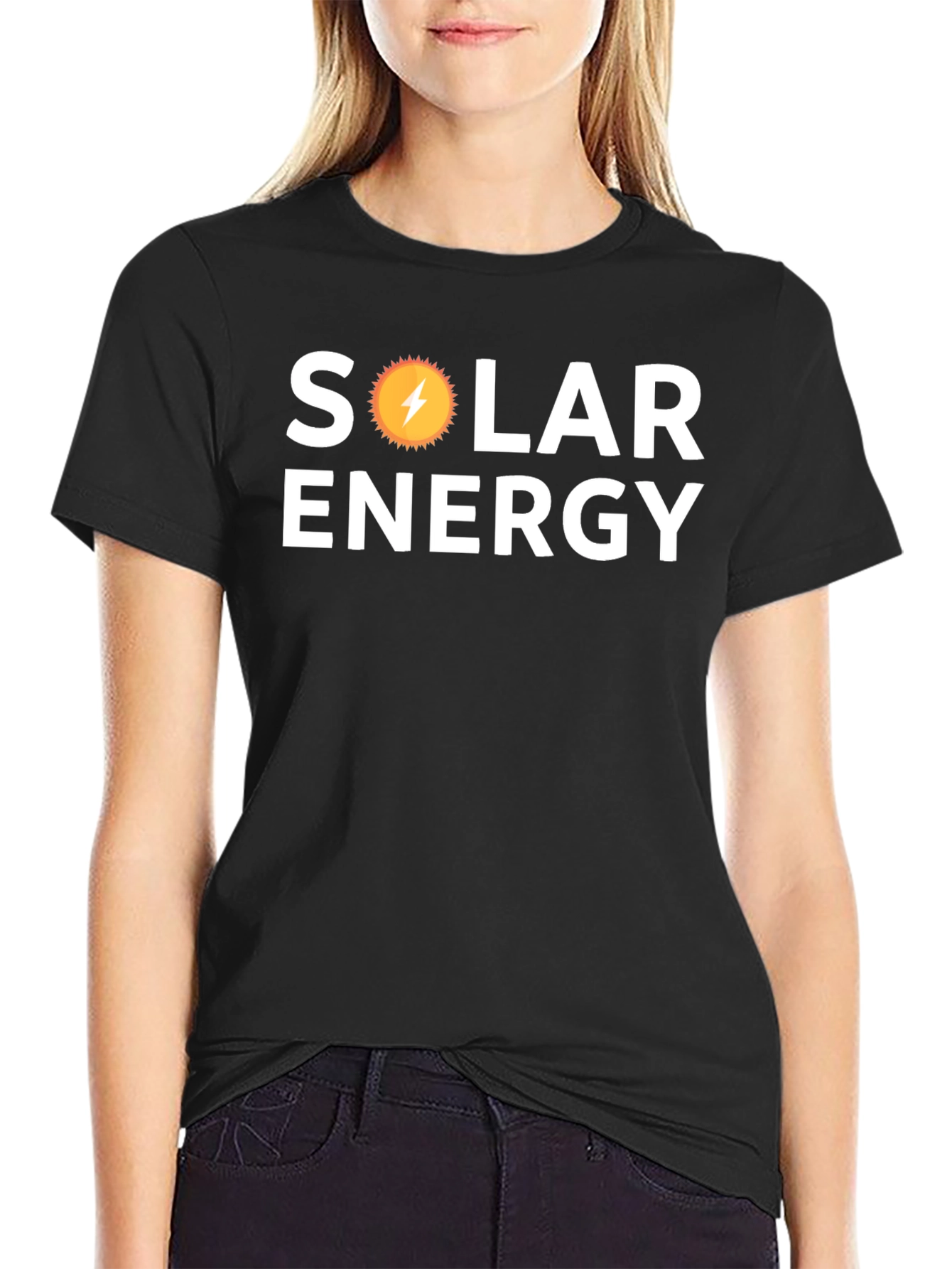 Solar Energy T-Shirt - Black Cotton Graphic Tee