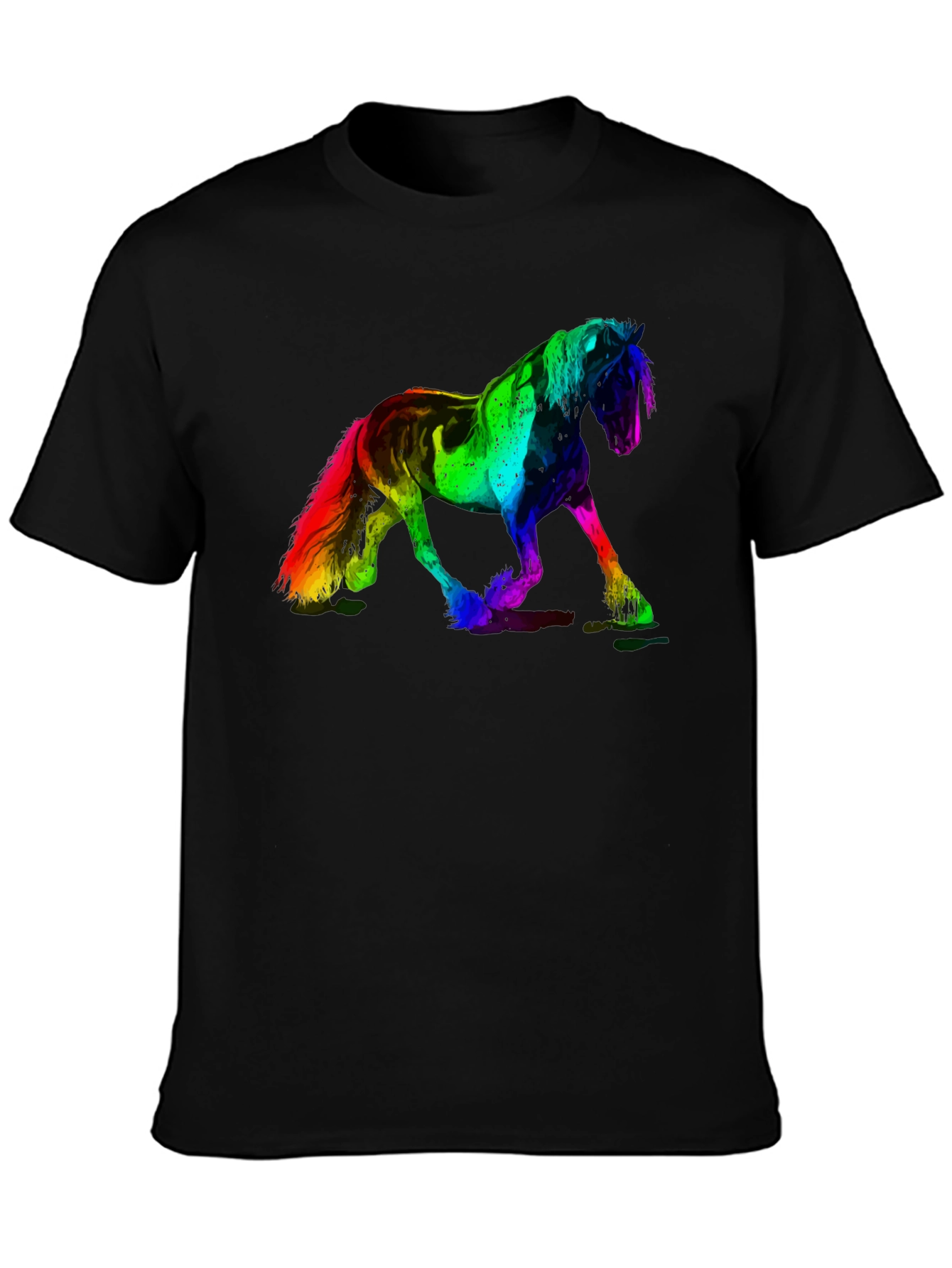 Rainbow Horse Graphic T-Shirt