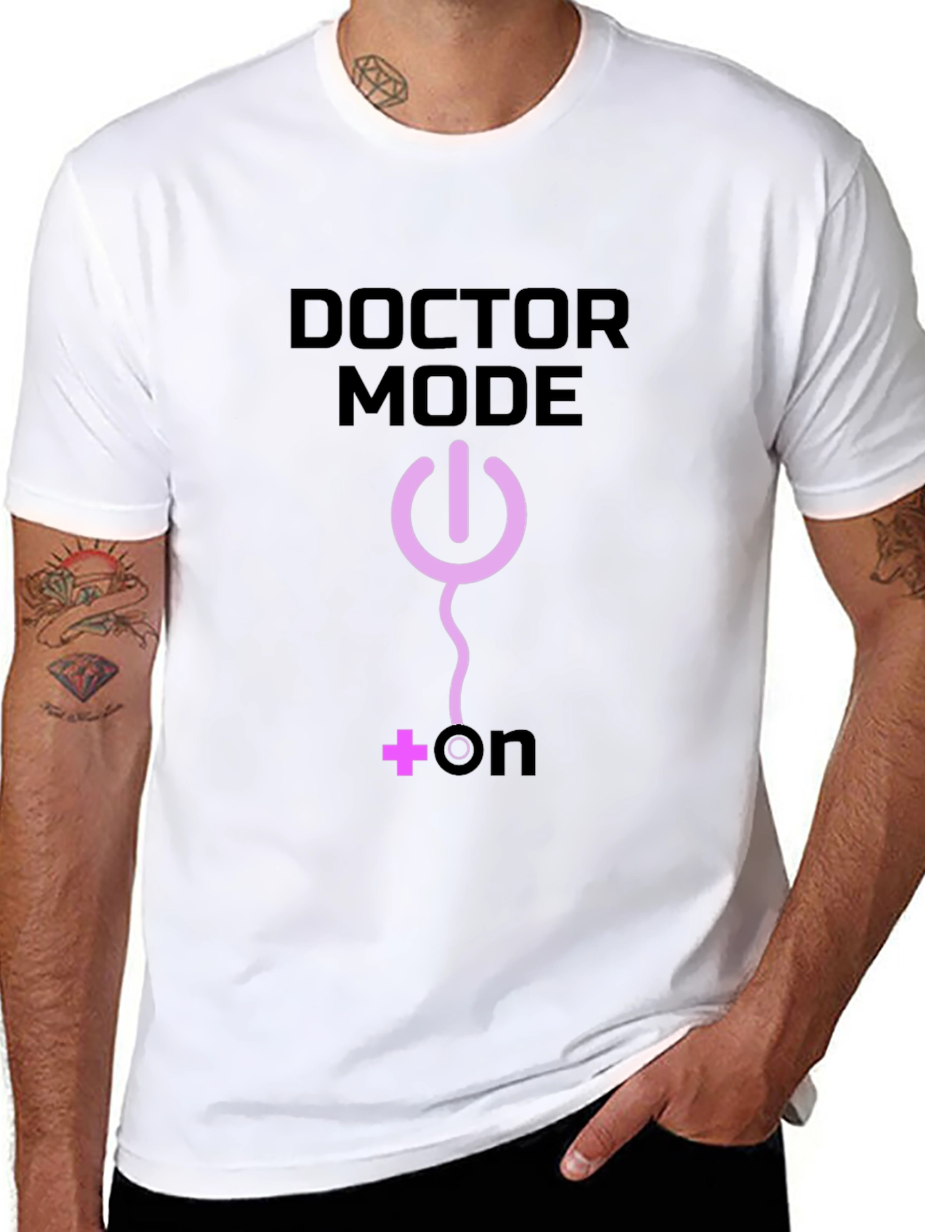 Doctor Mode On Black T-Shirt