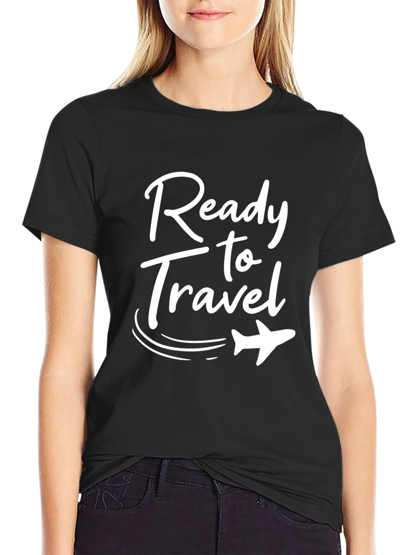Ready to Travel Graphic Tee - Black