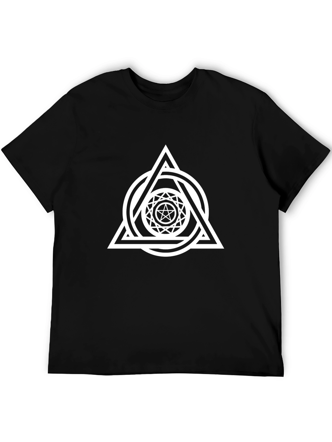 Occult Symbol Graphic Black T-Shirt