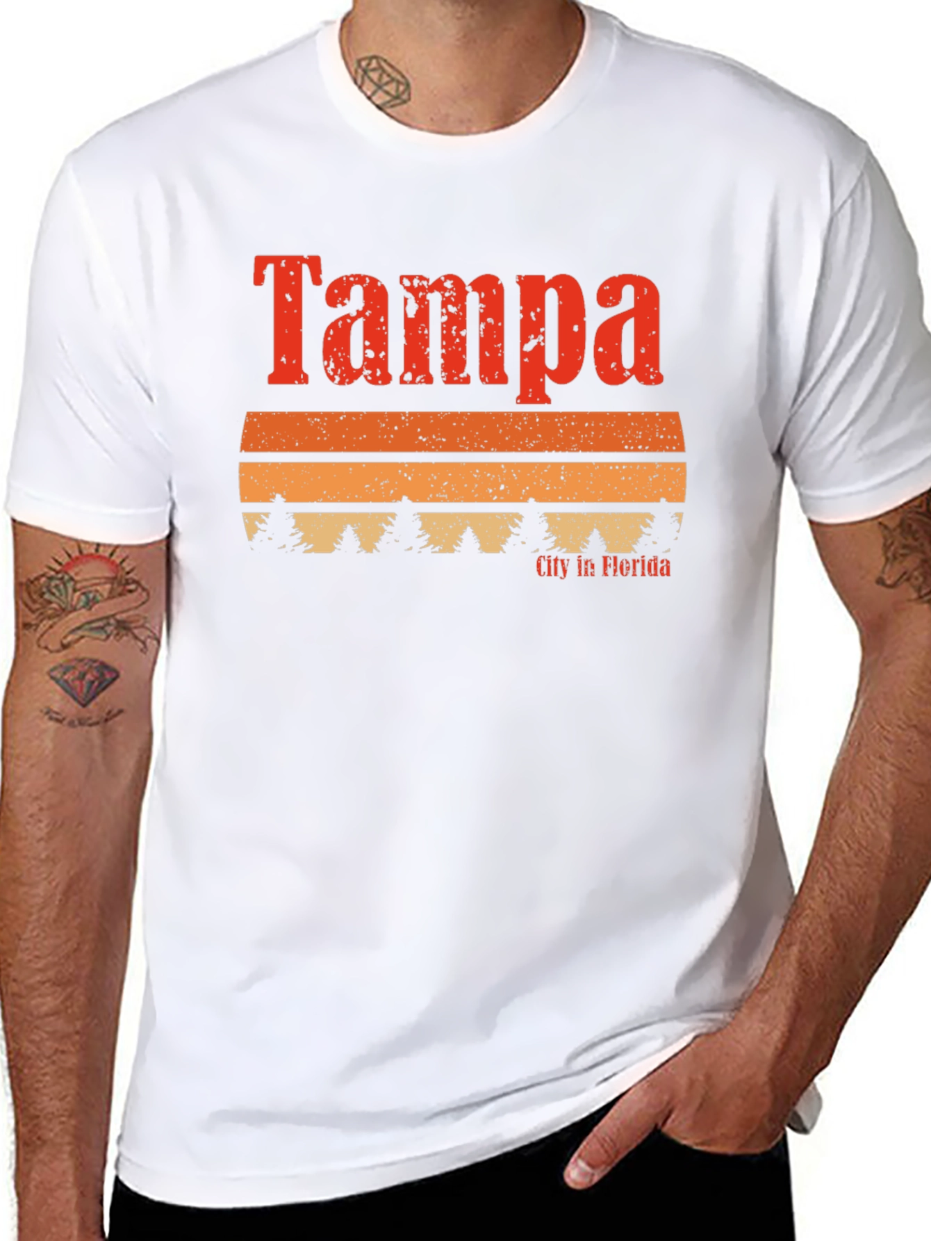 Tampa Florida Retro Graphic T-Shirt