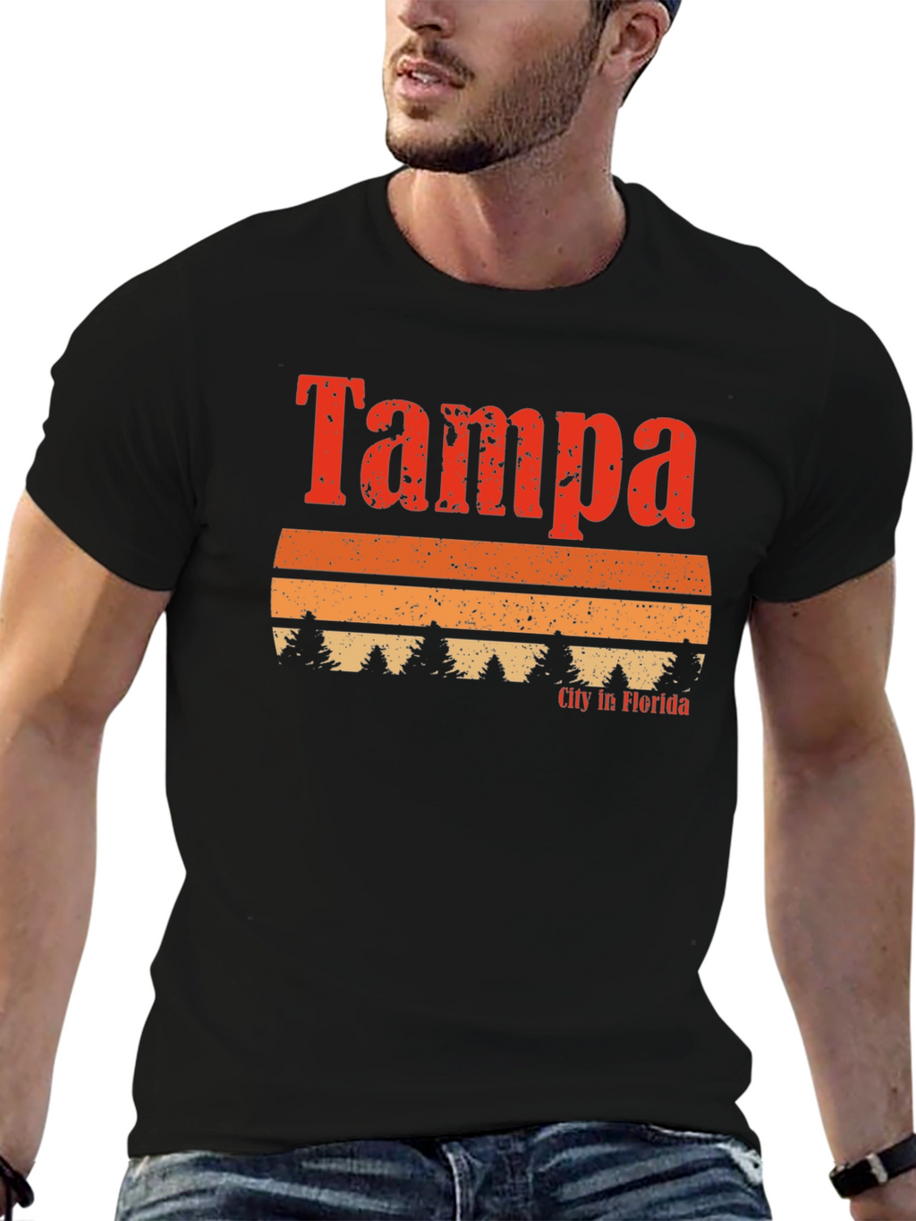 Tampa Florida Retro Graphic T-Shirt