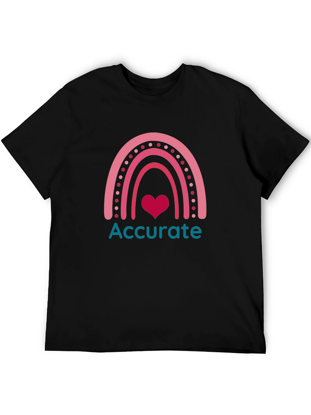 Accurate Rainbow Heart T-Shirt