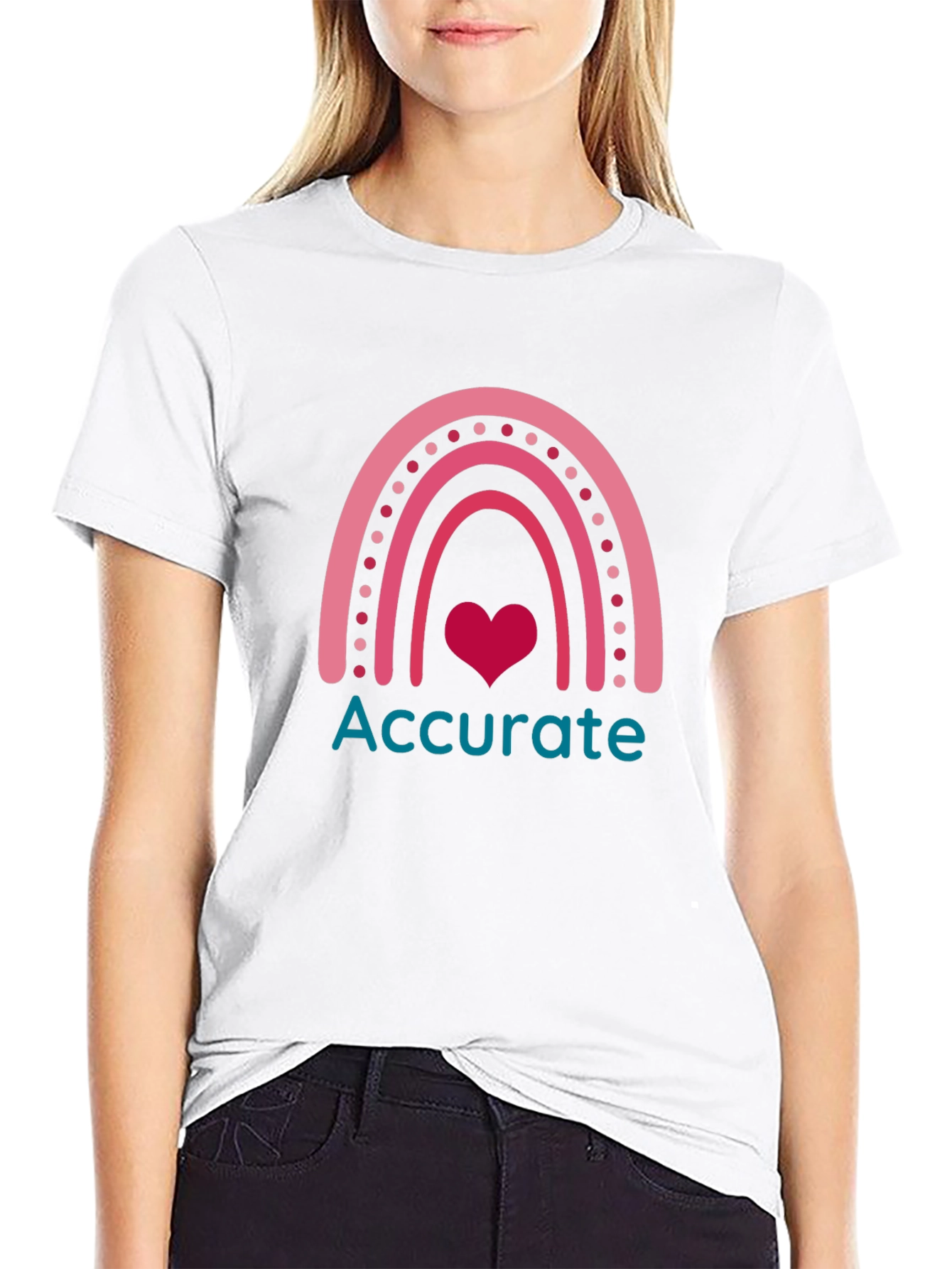 Accurate Rainbow Heart T-Shirt