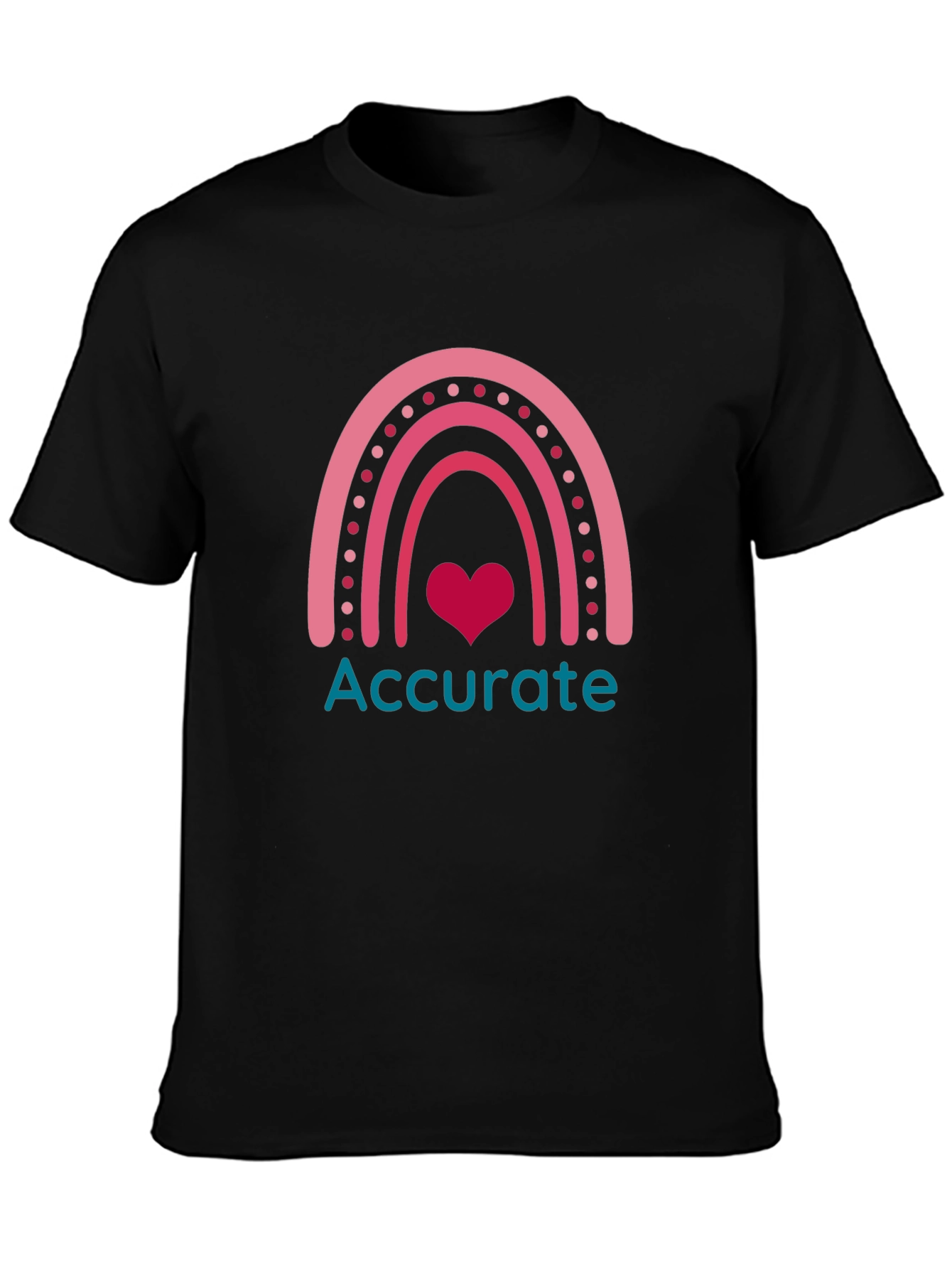 Accurate Rainbow Heart T-Shirt