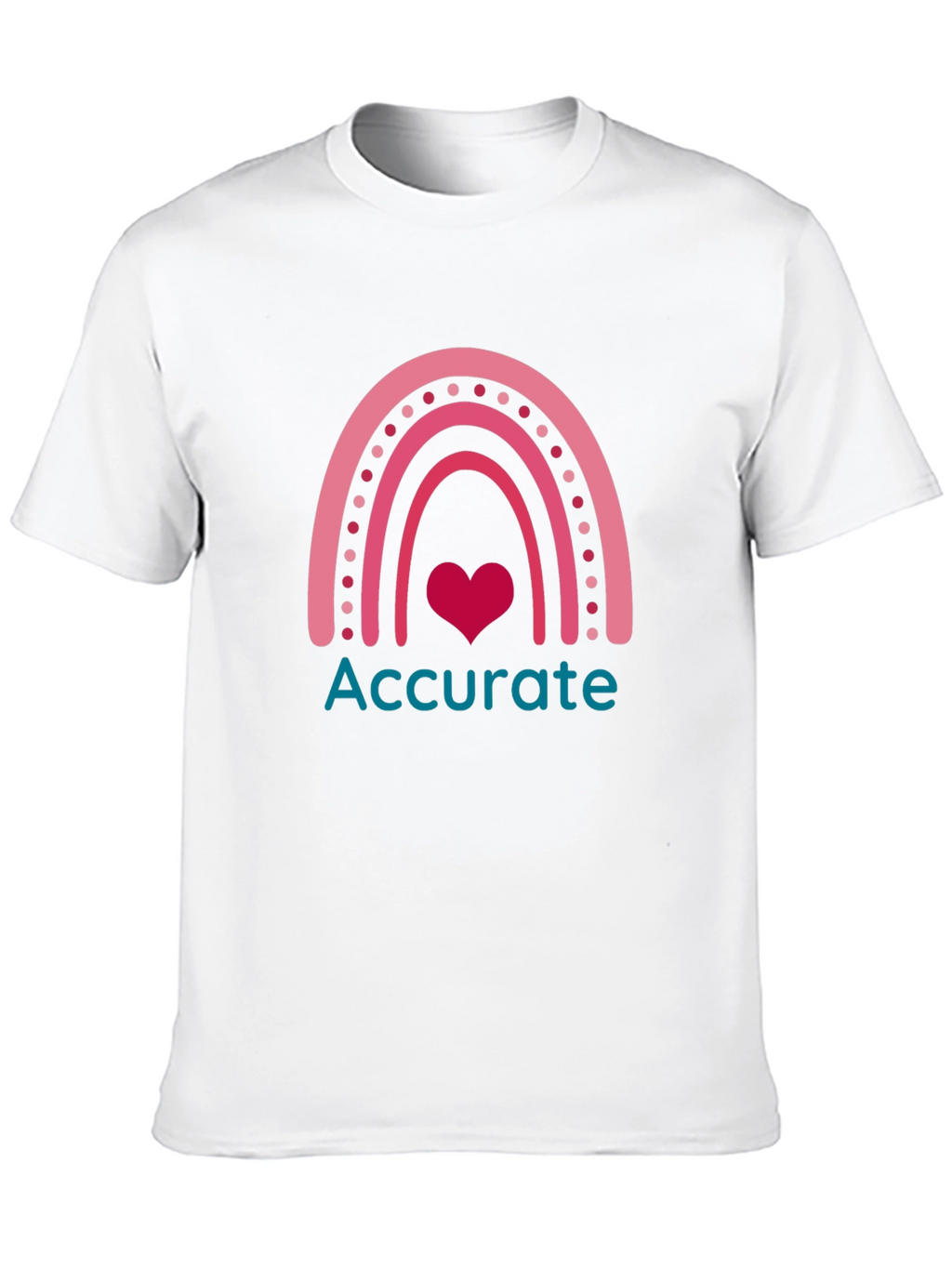 Accurate Rainbow Heart T-Shirt