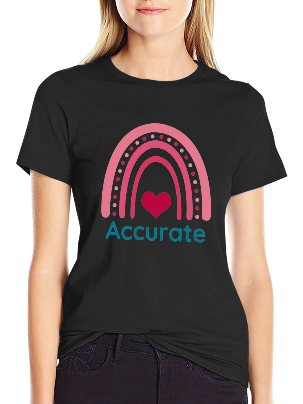 Accurate Rainbow Heart T-Shirt