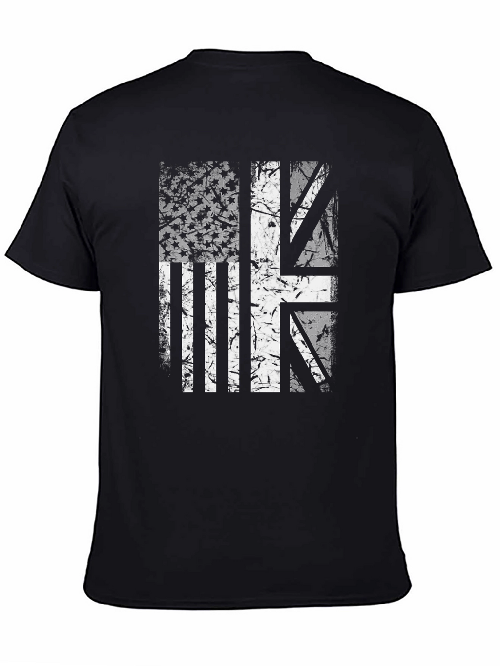 Union Jack US Flag Graphic Tee