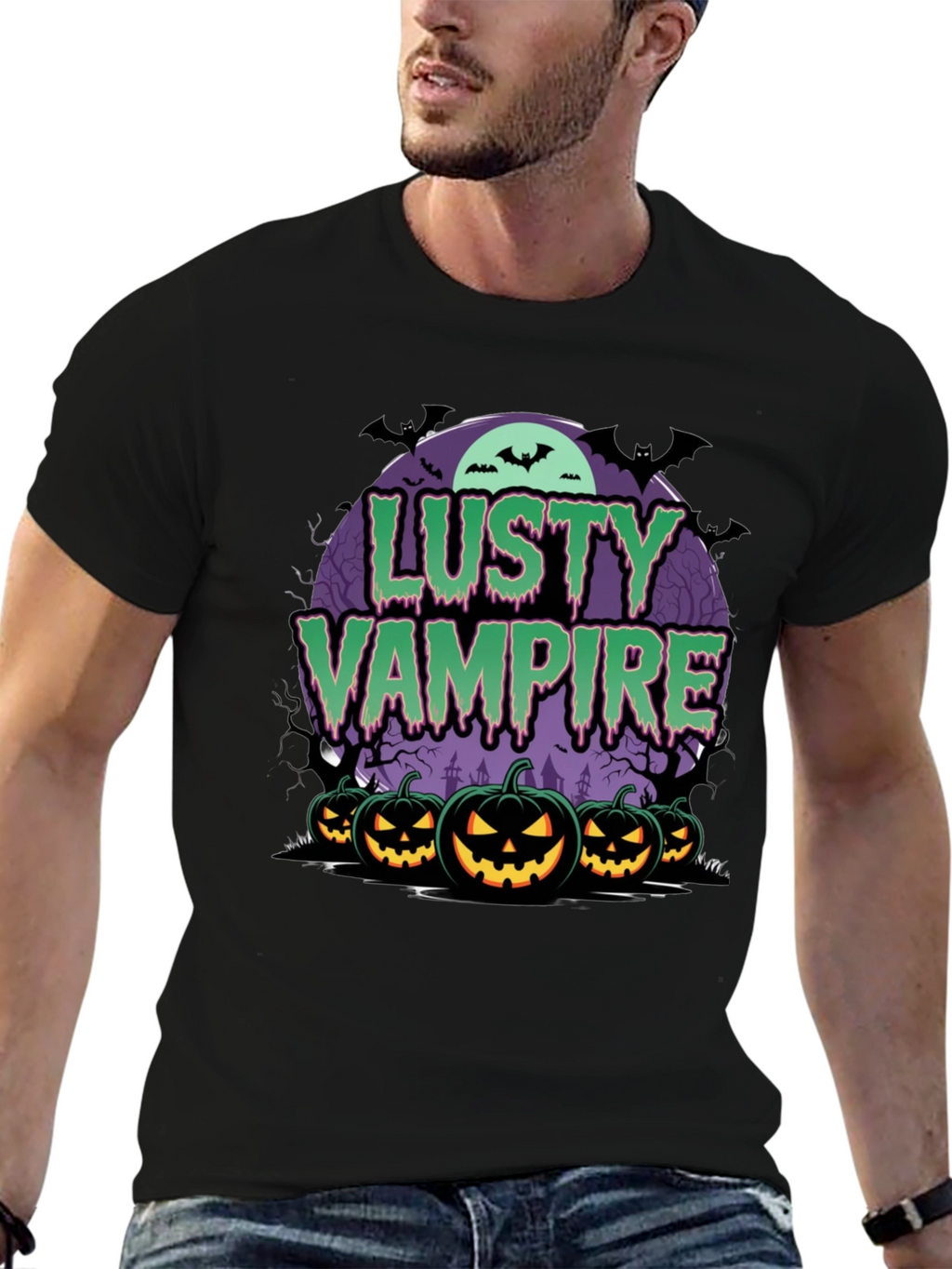 Lusty Vampire Halloween T-Shirt