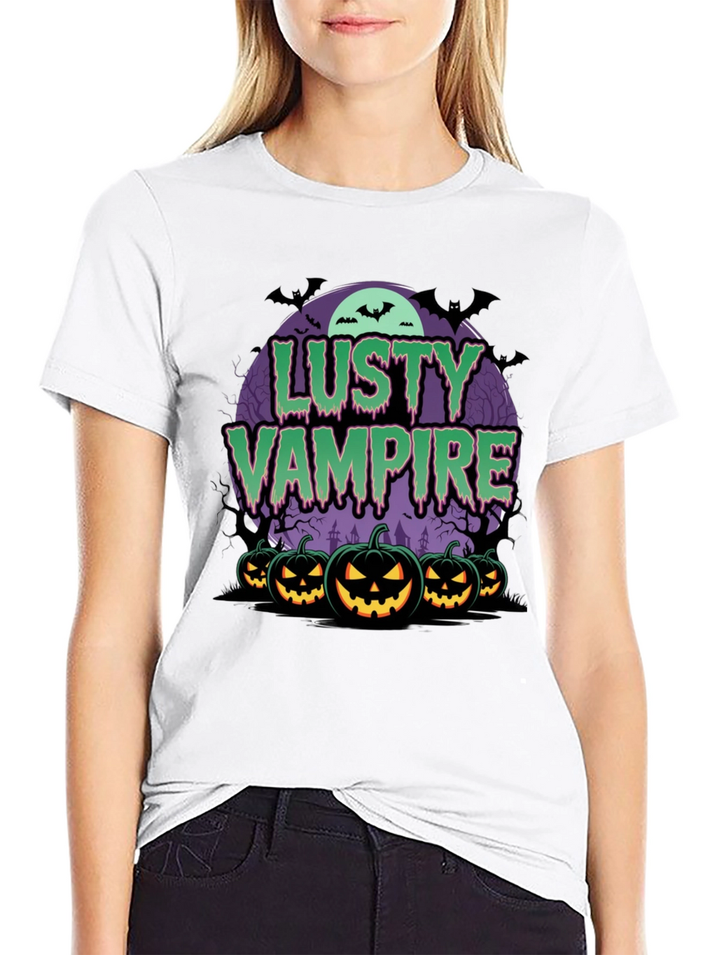 Lusty Vampire Halloween T-Shirt