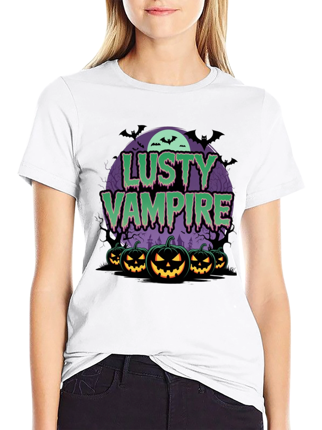 Lusty Vampire Halloween T-Shirt