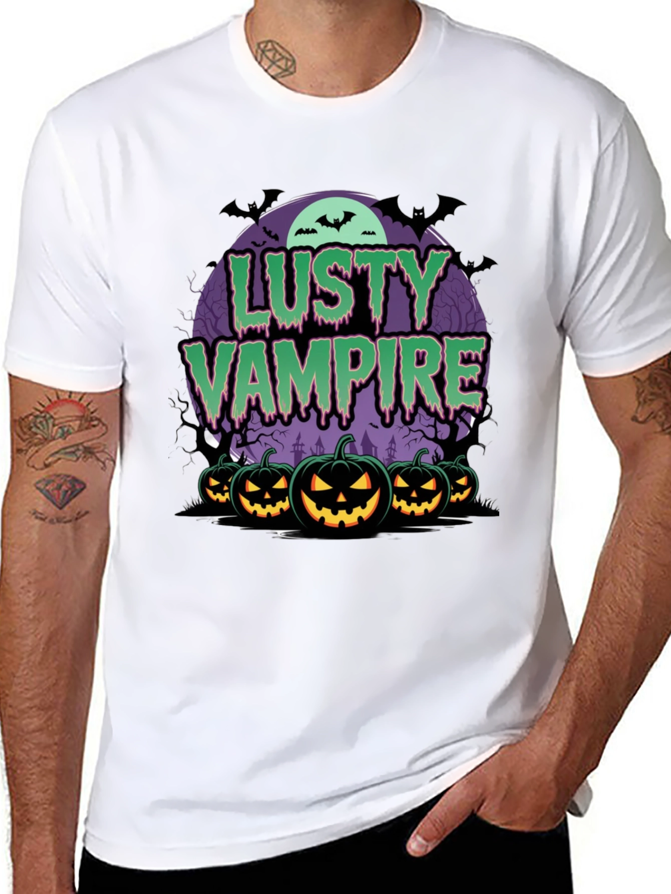Lusty Vampire Halloween T-Shirt