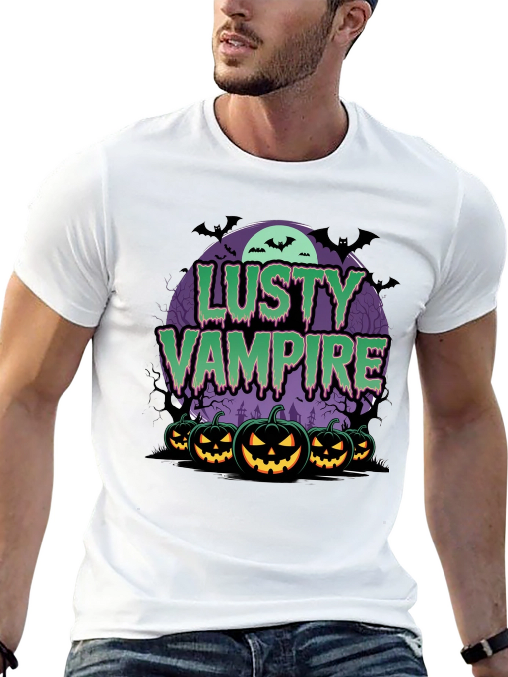 Lusty Vampire Halloween T-Shirt