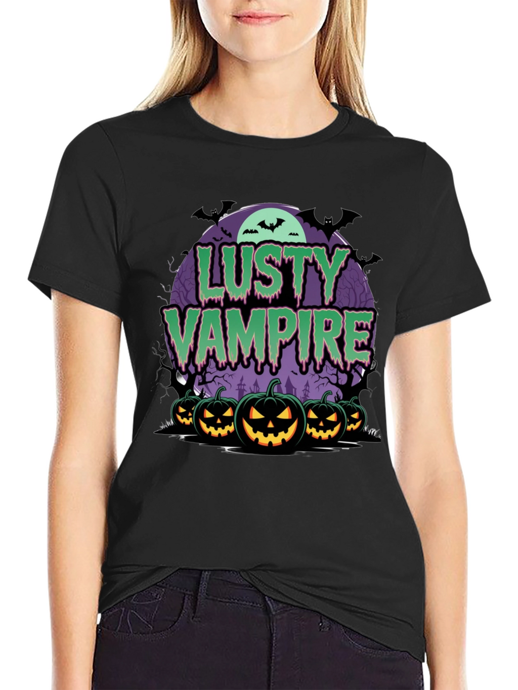 Lusty Vampire Halloween T-Shirt