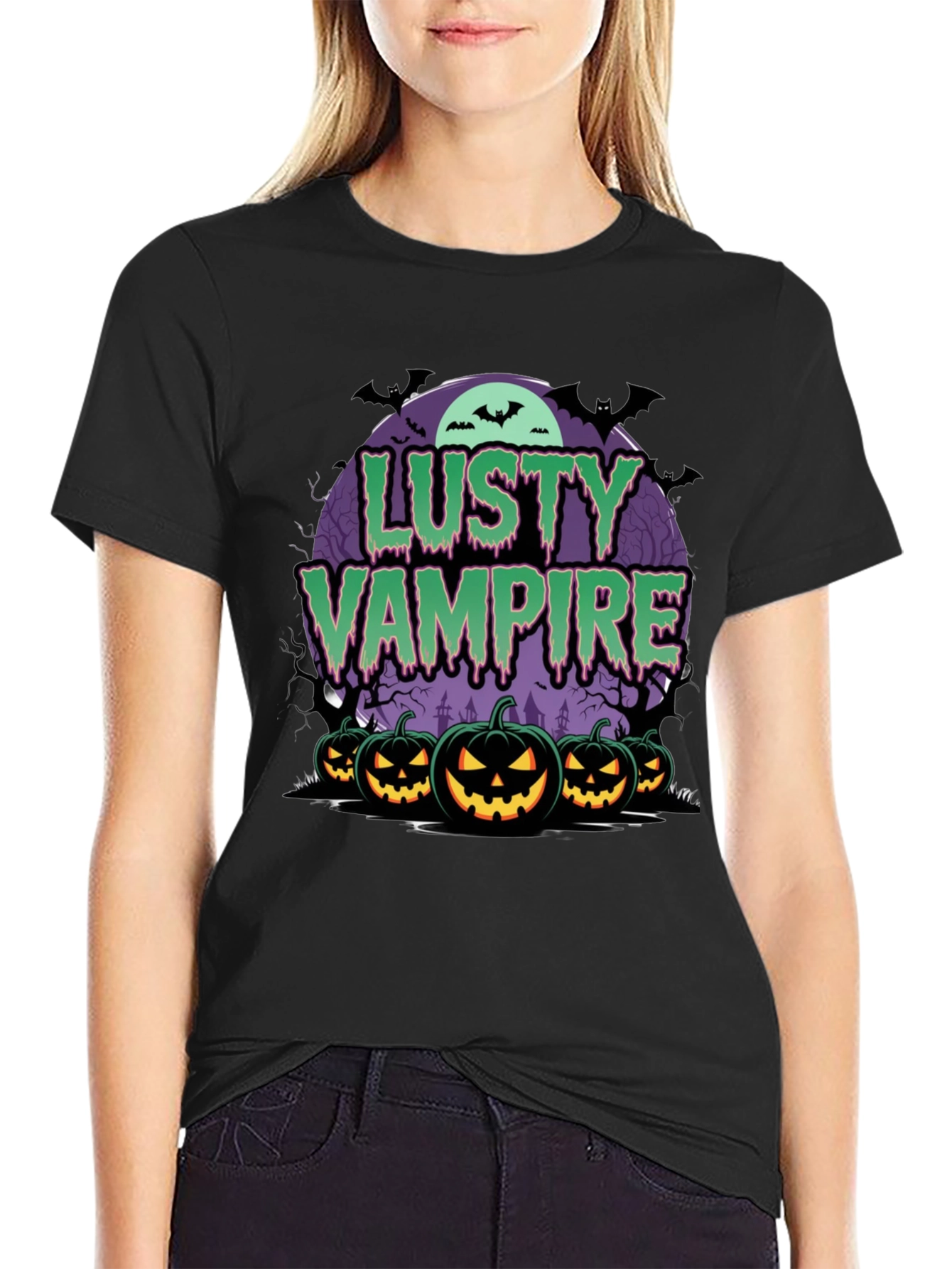 Lusty Vampire Halloween T-Shirt