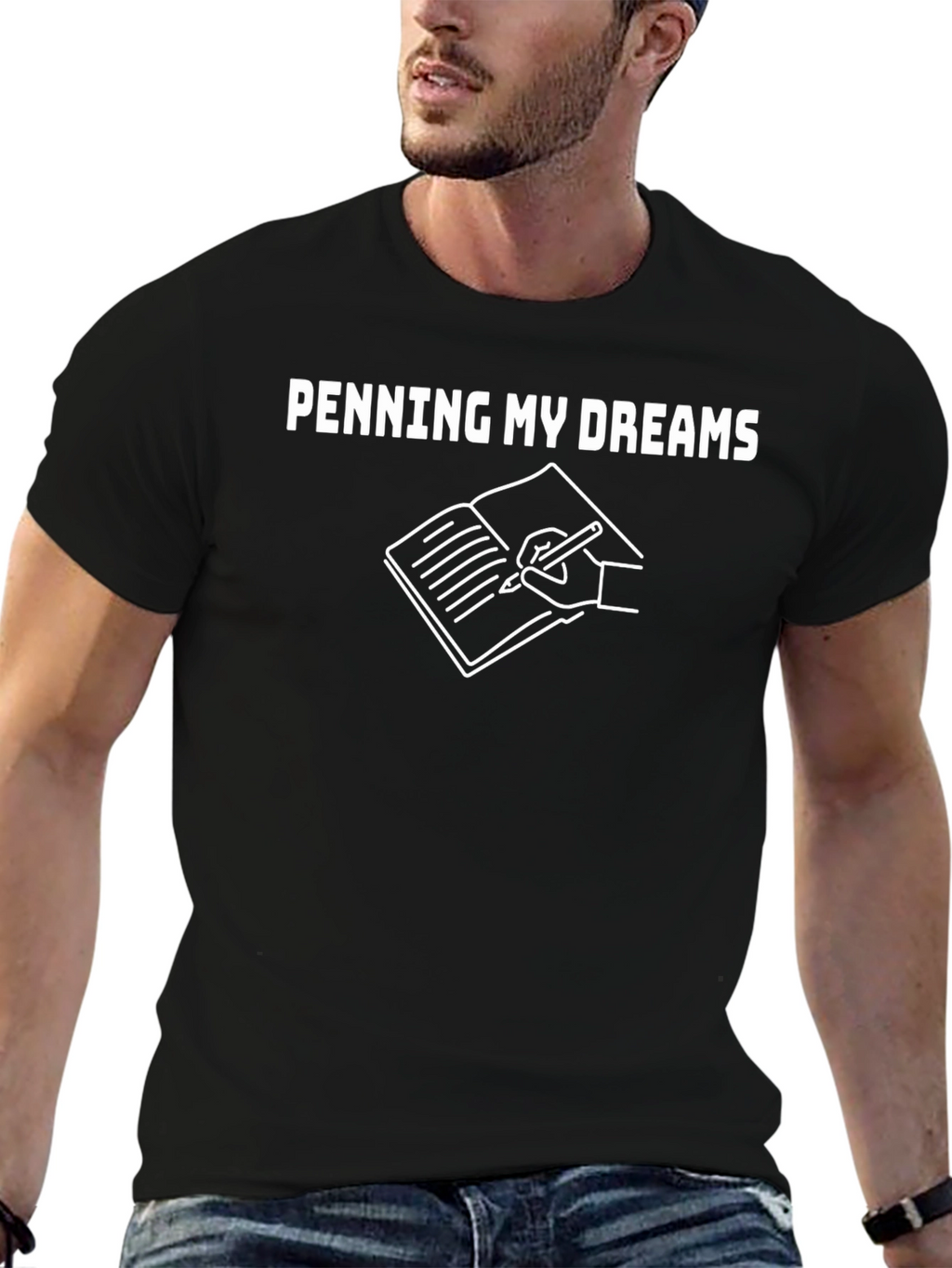Penning My Dreams Graphic T-Shirt - Writers Tee
