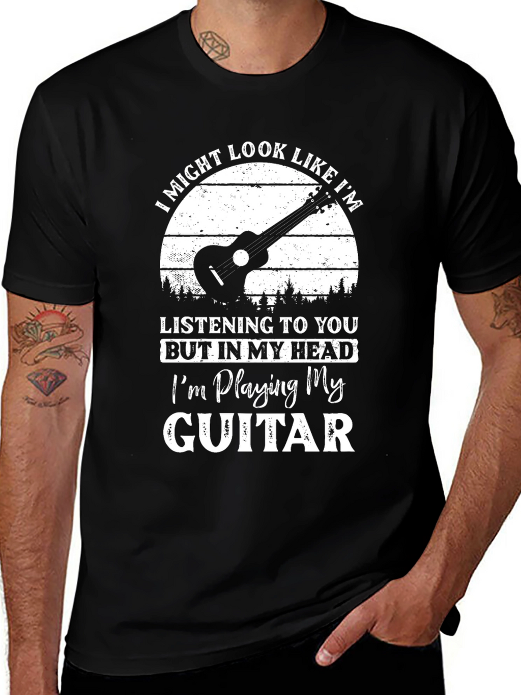 Guitar Player T-Shirt: Im Playing My Guitar