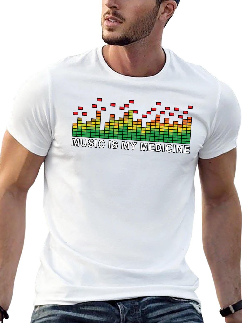 Music is My Medicine T-Shirt - Soundwave Graphic